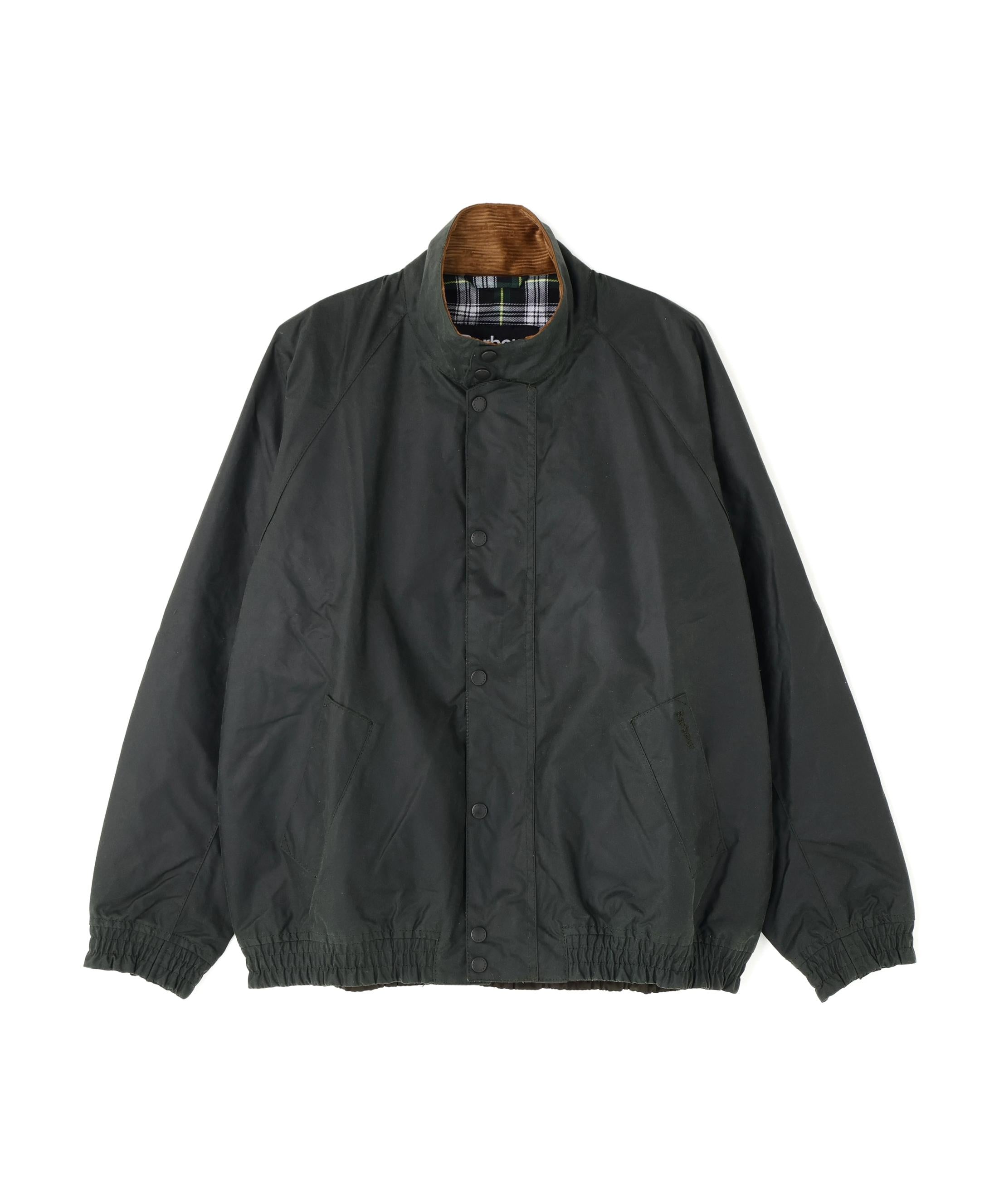Raou <バブアー）Tanspot Wax Rlouson ライトグリーン