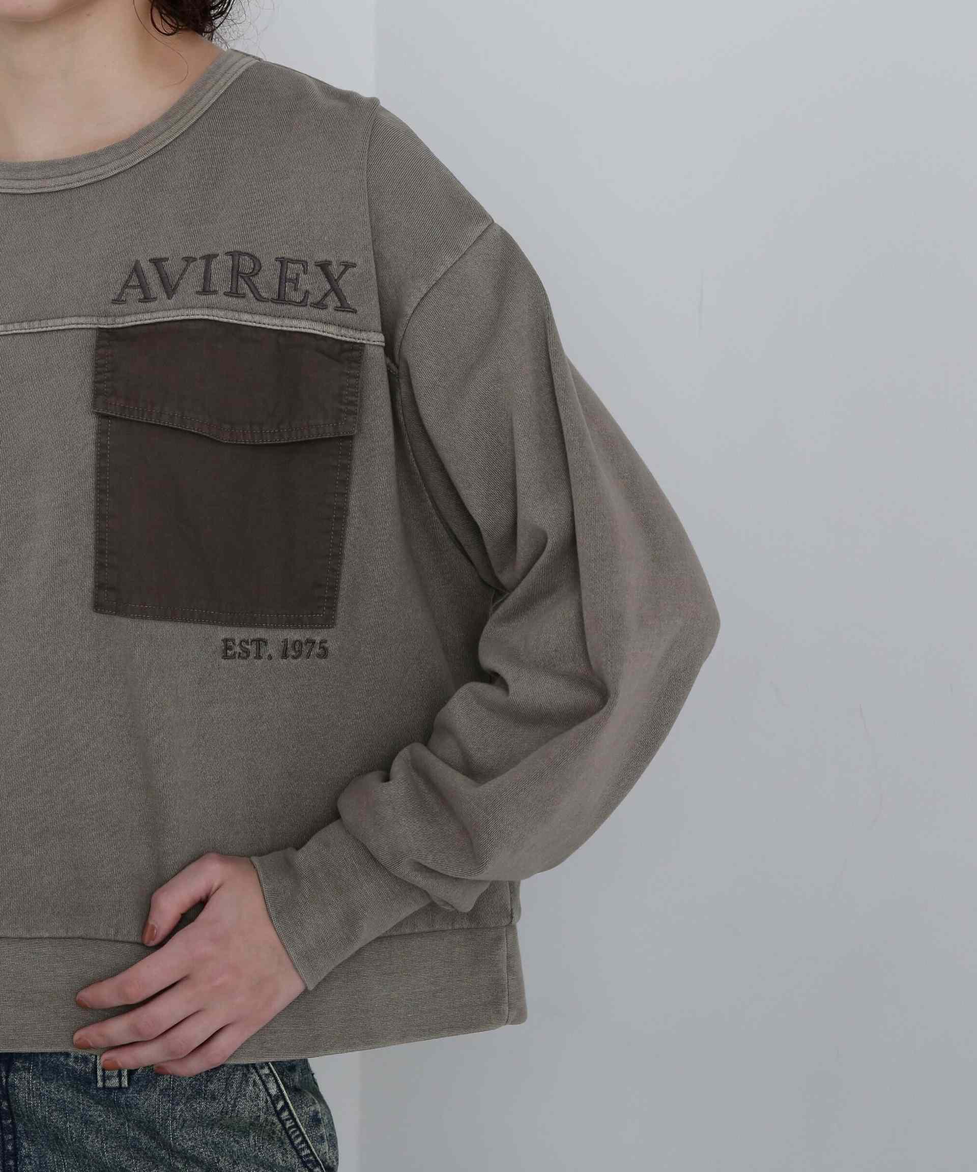 DOURLE POCKET SWEAT/ダブルポケットスウェット モカ
