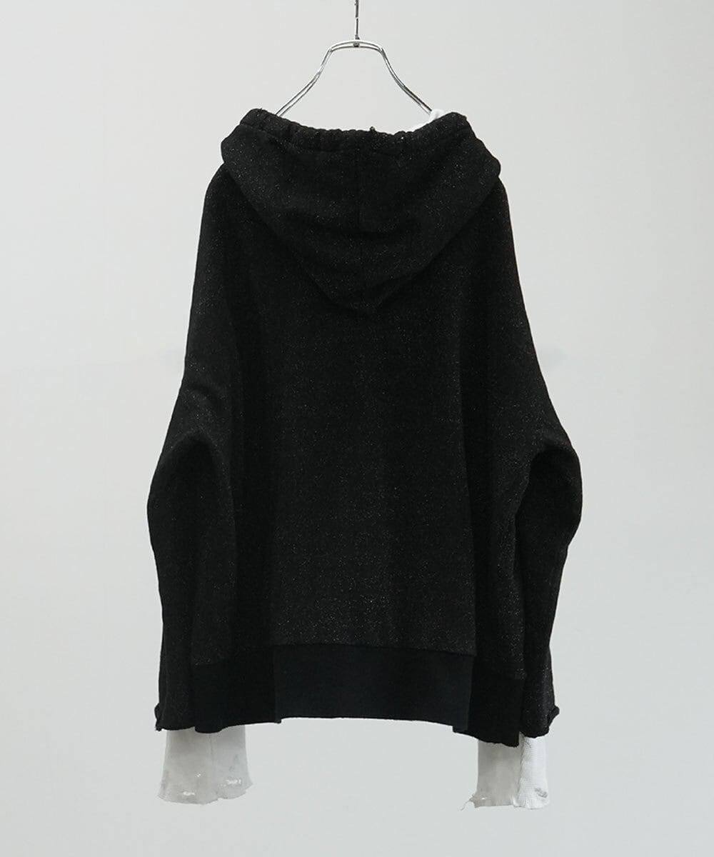 ANCELLM/アンセルム/LAYE>ED ZIP－UP HOODIE EX ブラック