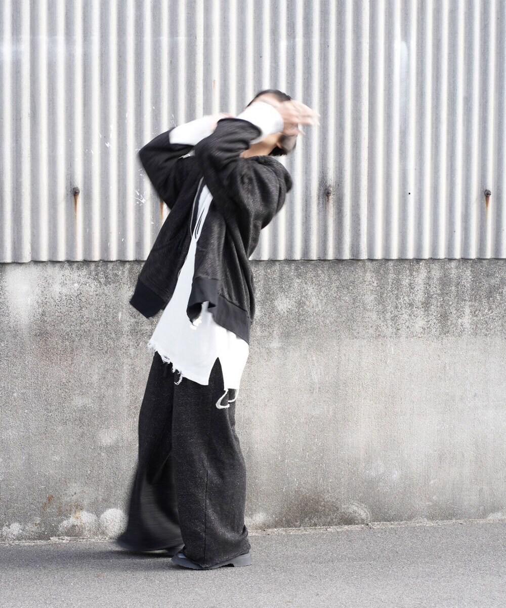 ANCELLM/アンセルム/LAYE>ED ZIP－UP HOODIE EX ブラック