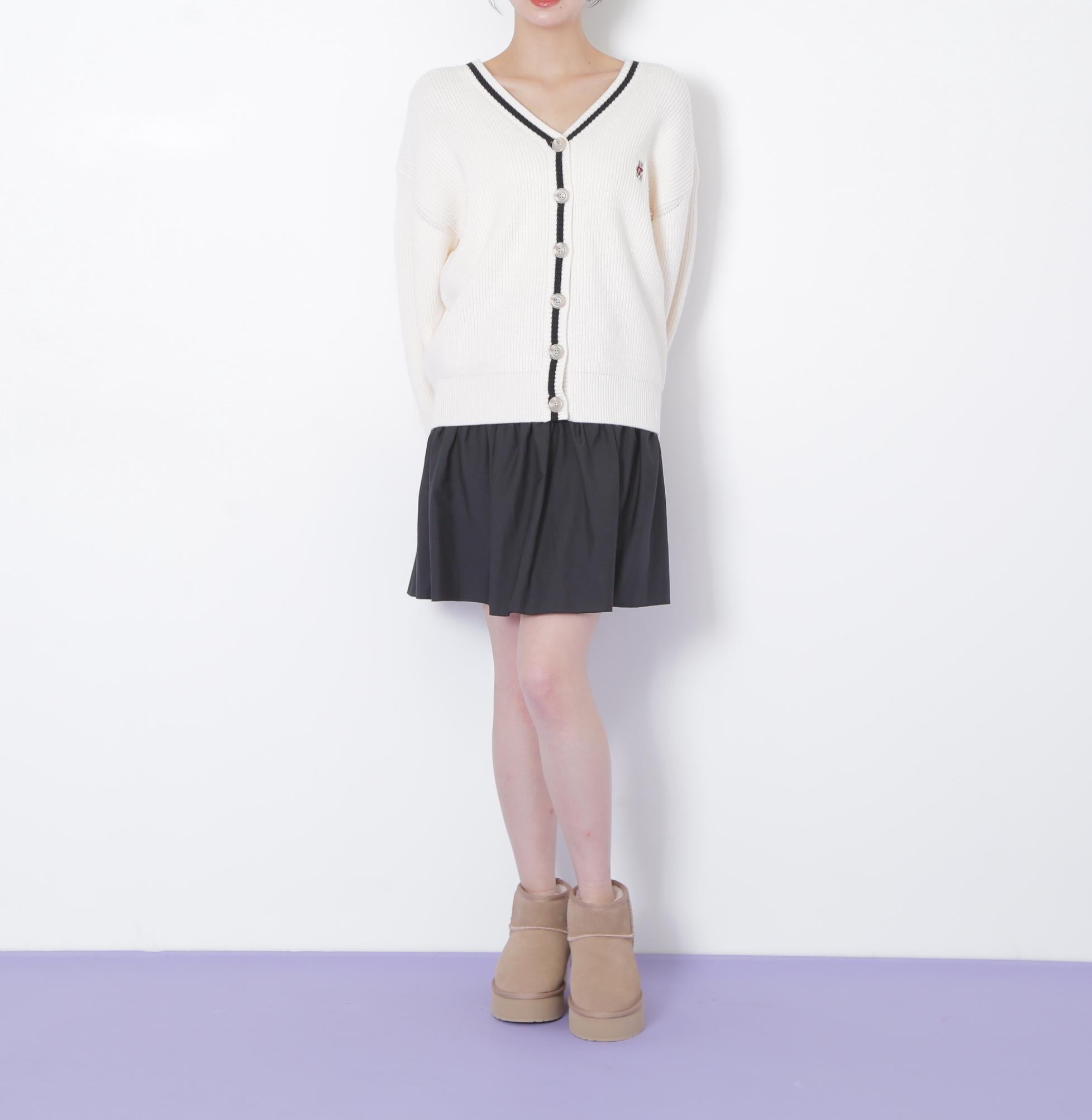 ＜ＢＥＡＲシリーズ＞カーディガンセットアップ エクリュ