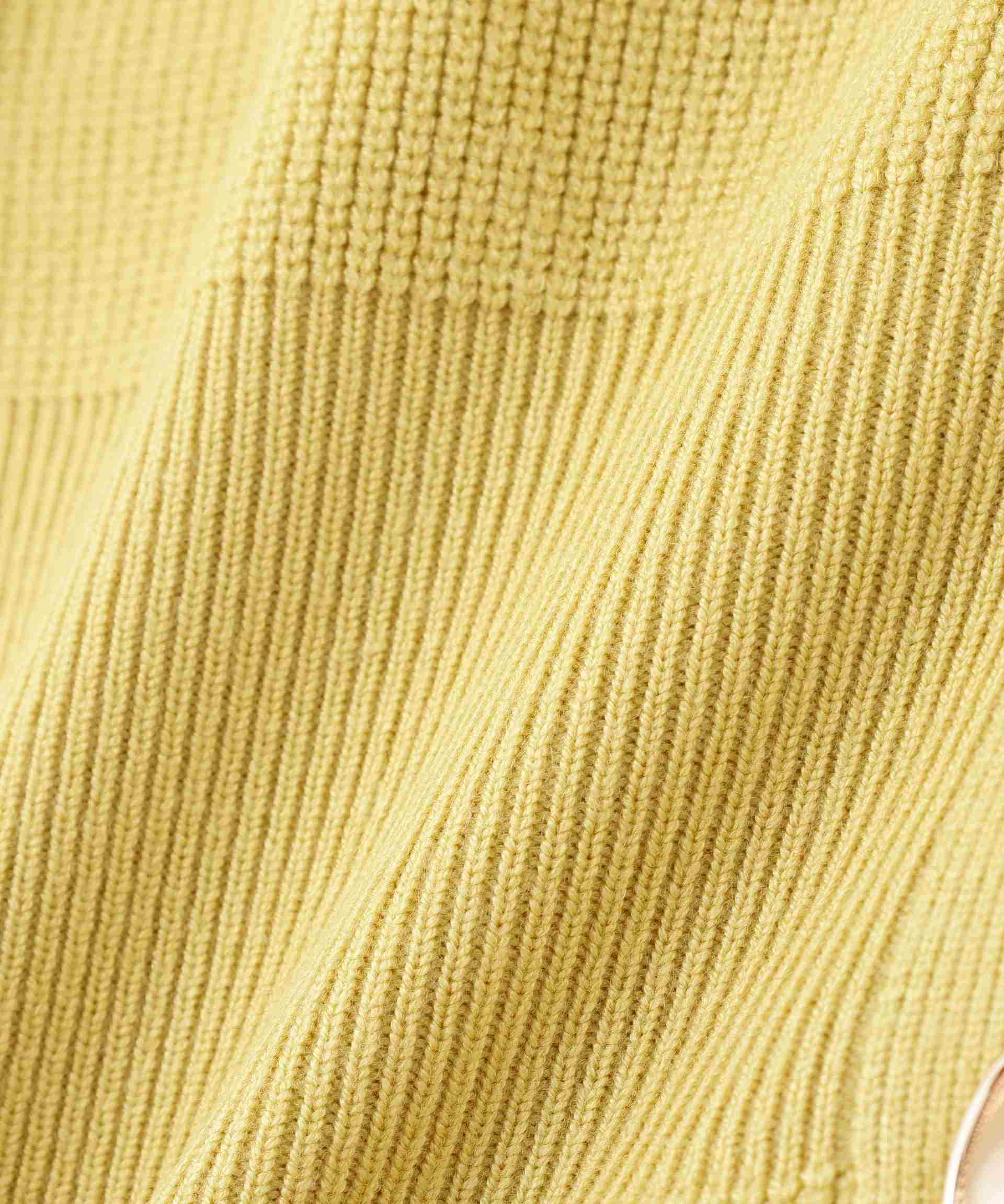 ペプラムフォルムカーディガン マスタードイエロー