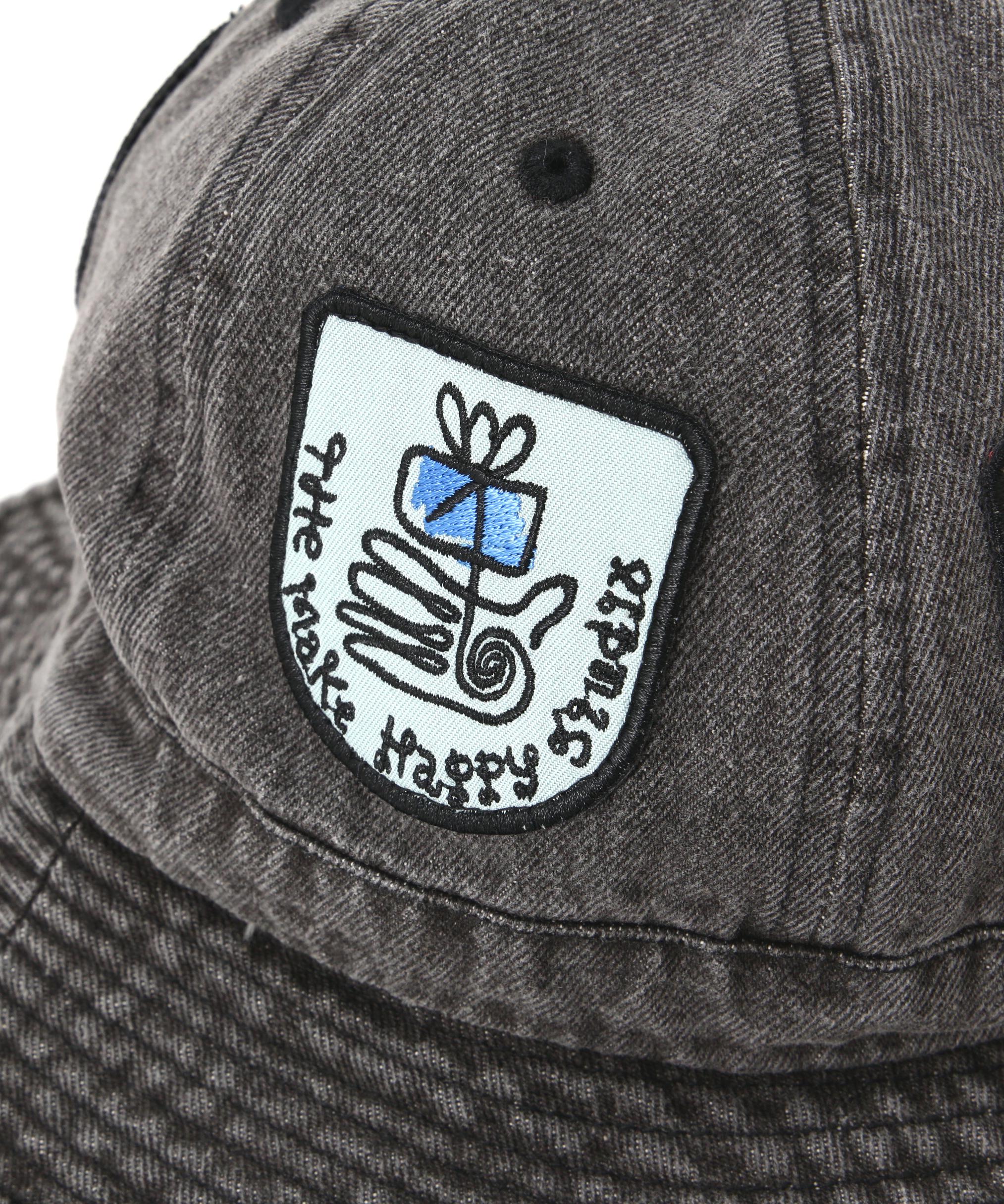 The Make Happy Studio/ザメイクハッピーストゥディオ/IRON PATCH HAT ブラック
