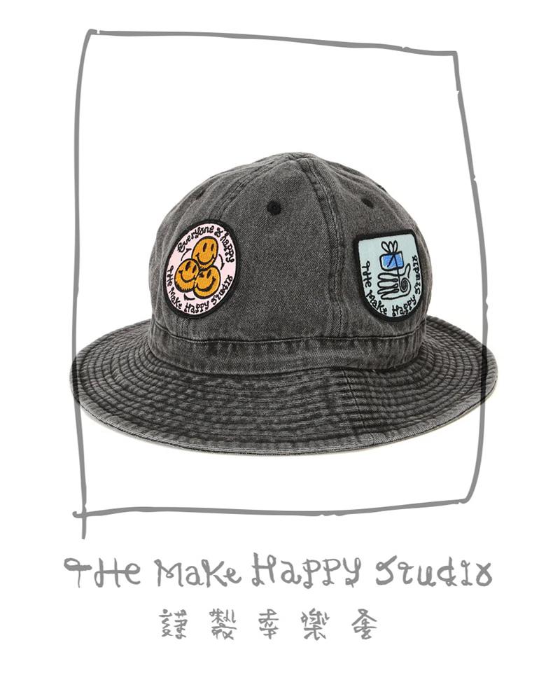 The Make Happy Studio/ザメイクハッピーストゥディオ/IRON PATCH HAT ブラック