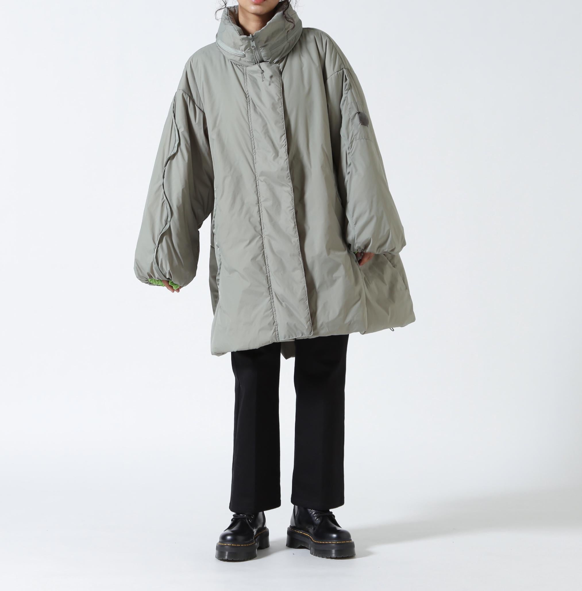 AULA AILA/アウラアイラ/REVERSIBLE MONSTER COAT/リバーシブルモンスターコート カーキ