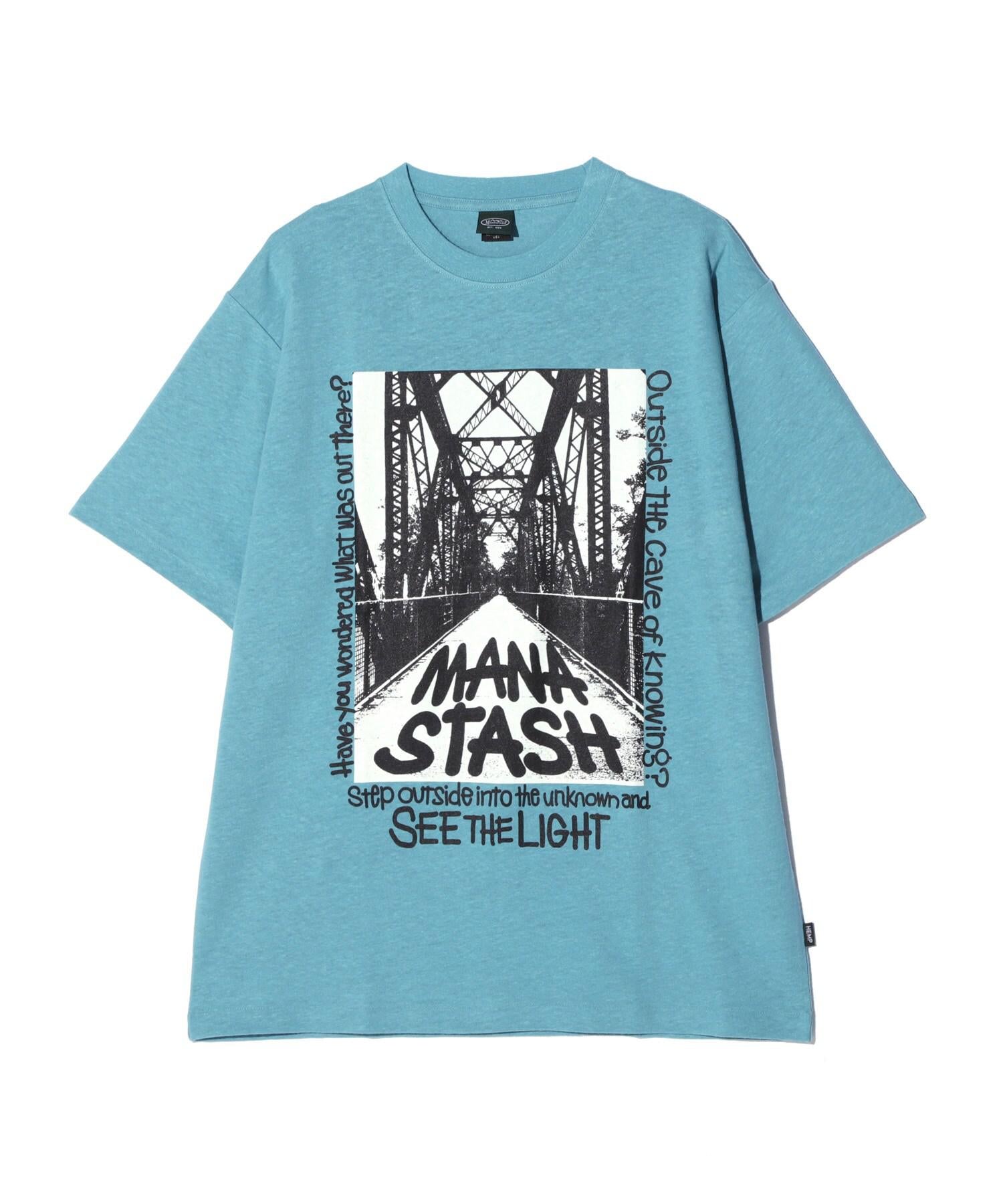 MANASTASH/マナスタッシュ/HEMP TEE T>ESTLE ライトブルー3