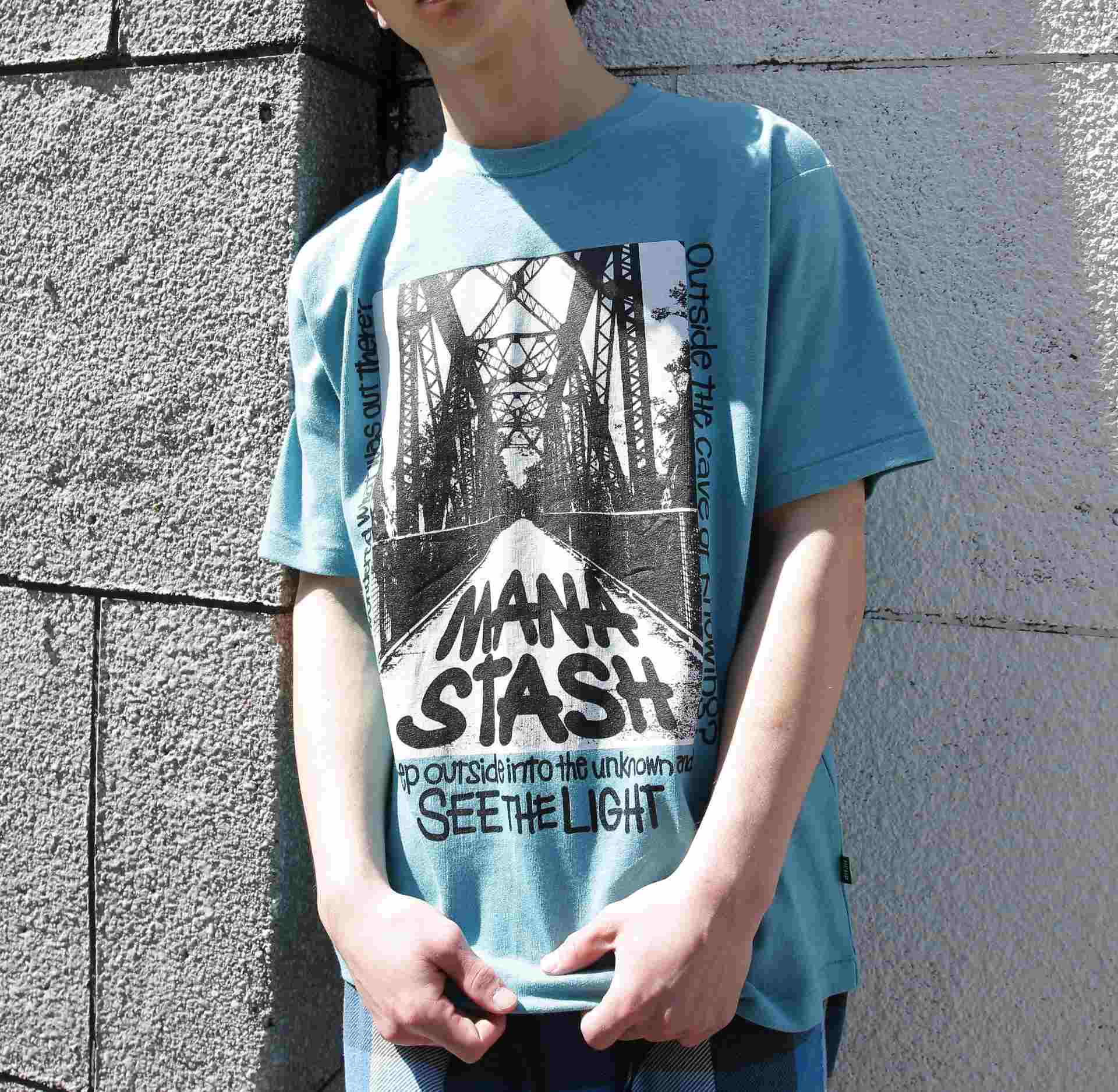 MANASTASH/マナスタッシュ/HEMP TEE T>ESTLE ライトブルー3