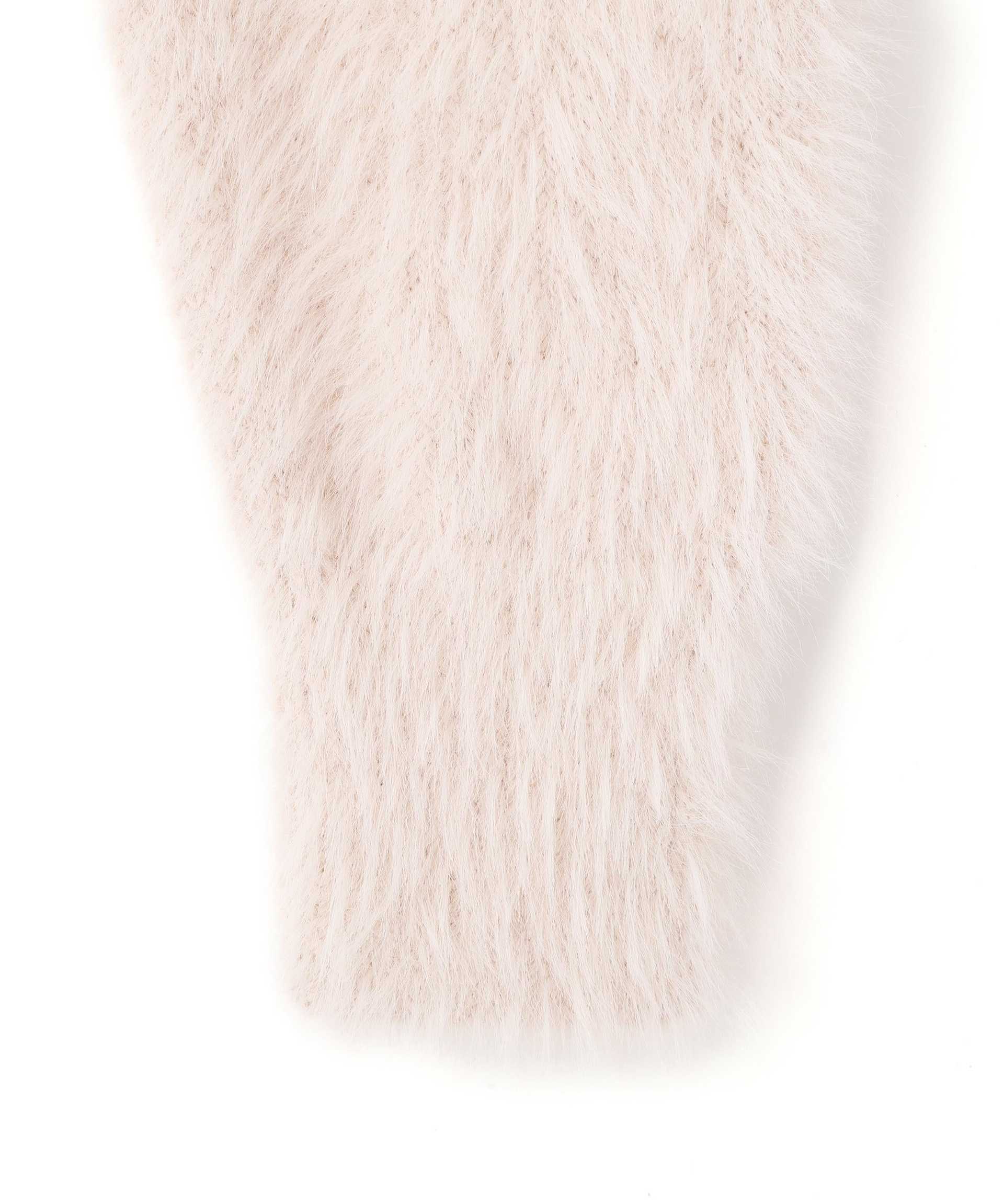 フェザーリボンジャガードニット ピンク