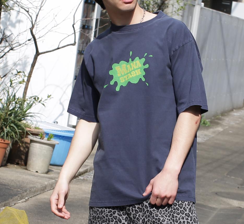 MANASTASH/マナスタッシュ/PUMICE TEE CE>EAL ネイビー