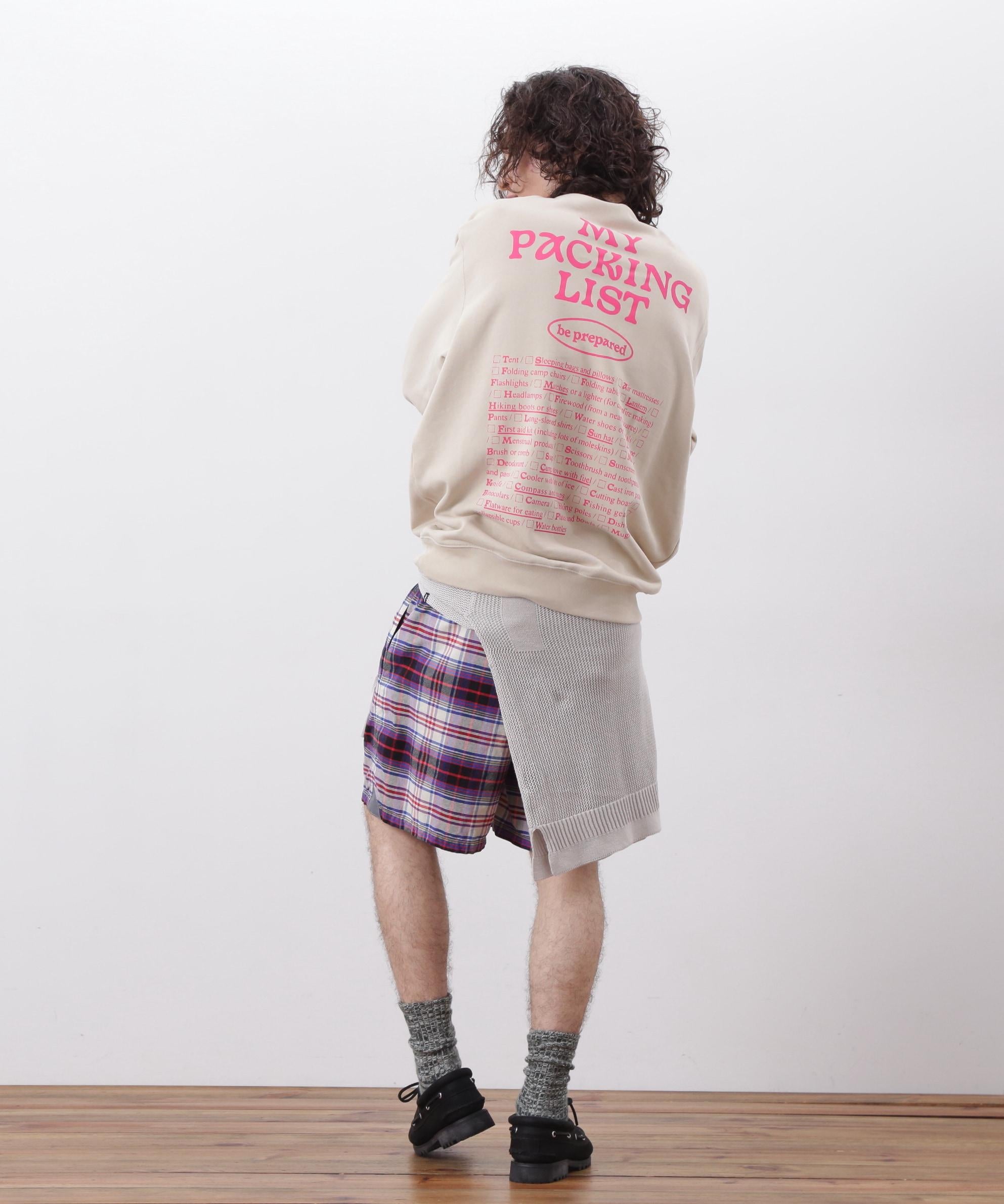 MANASTASH/マナスタッシュ/HEMP MESH SWEATE> ライトグレー3