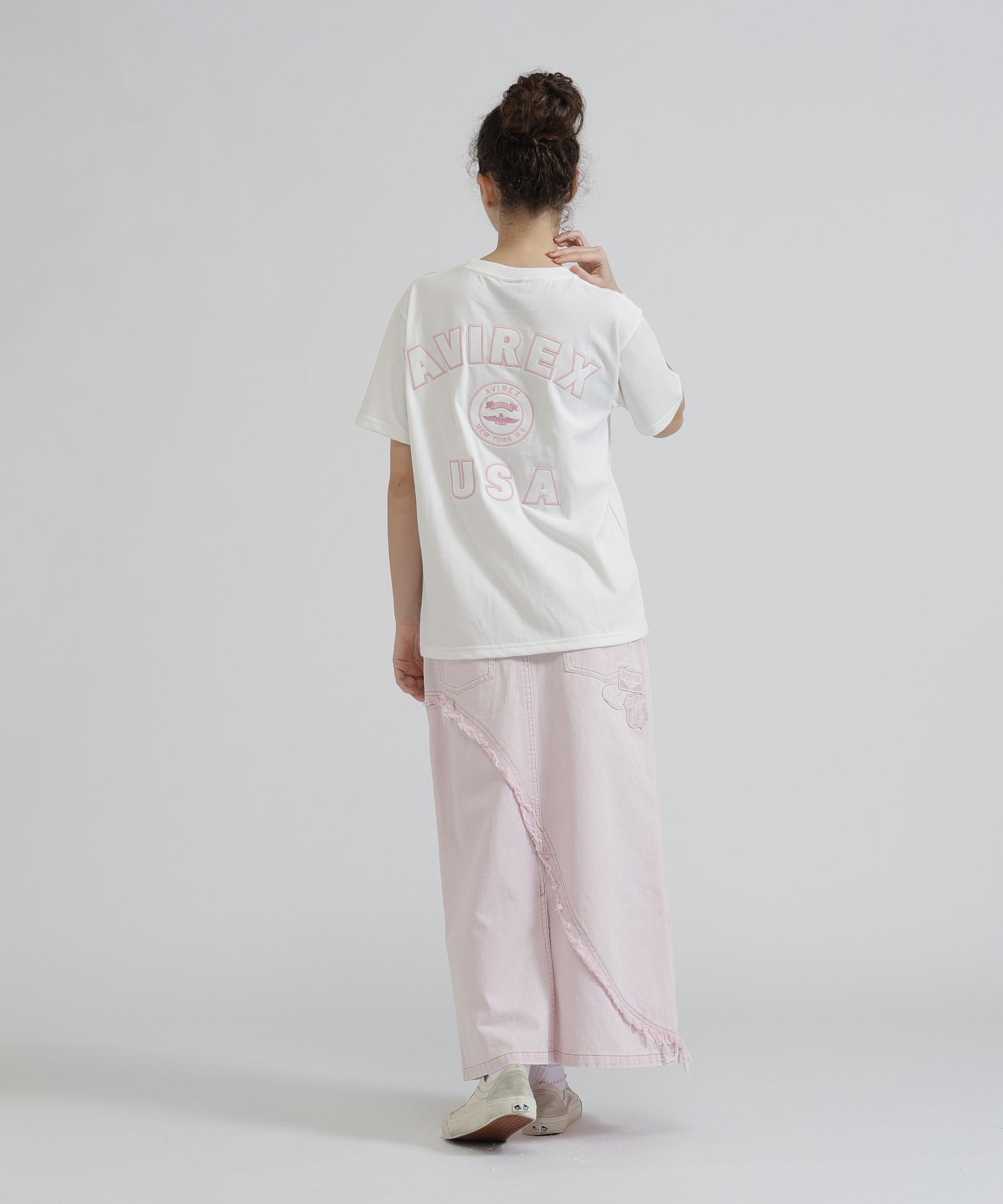 《WOMAN》VARSITY LOGO S/S T-SHIRT オフホワイト3