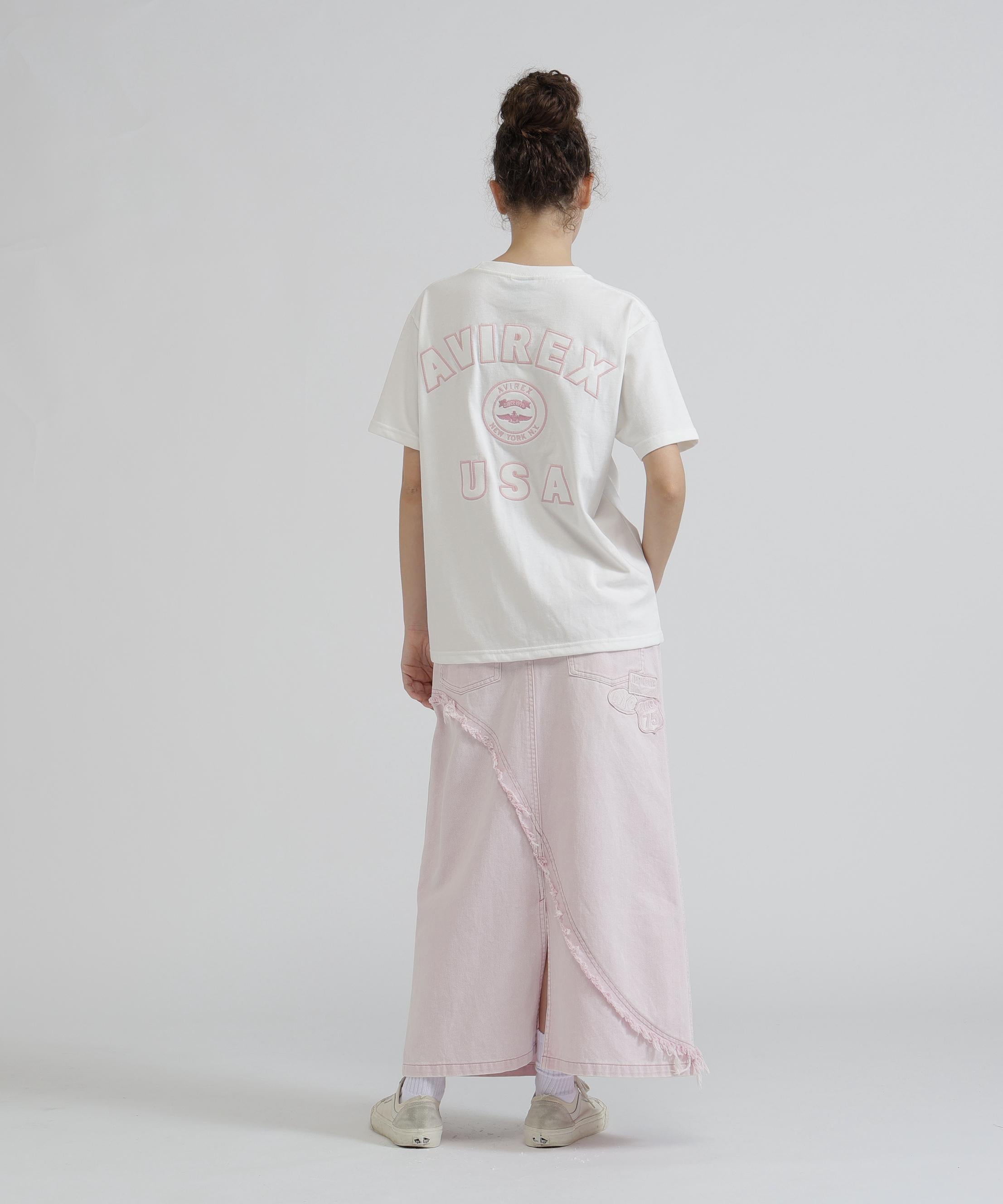 《WOMAN》VARSITY LOGO S/S T-SHIRT オフホワイト3