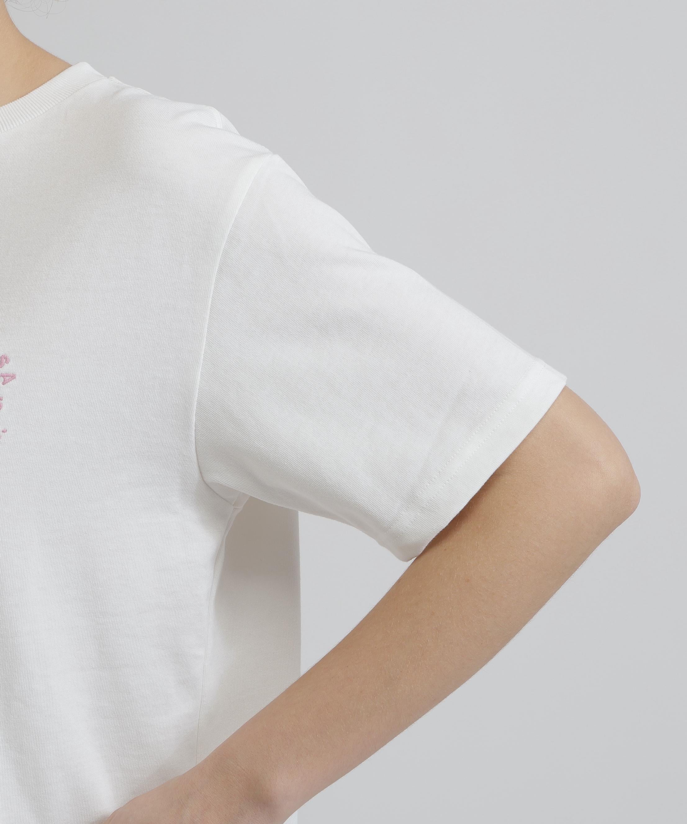 《WOMAN》VARSITY LOGO S/S T-SHIRT オフホワイト3