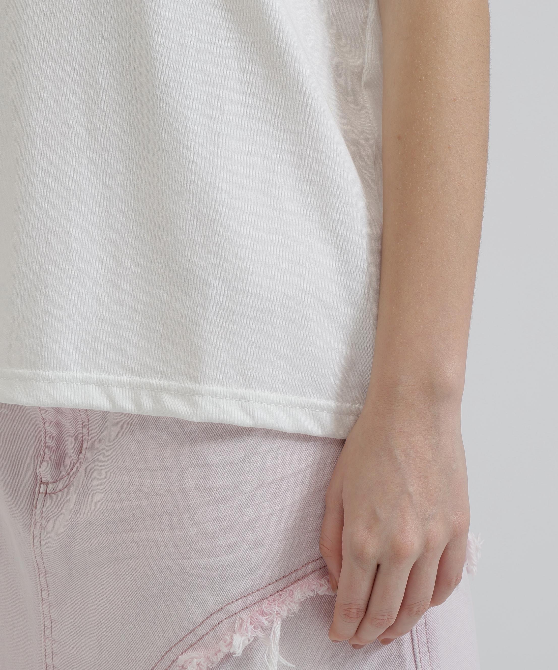 《WOMAN》VARSITY LOGO S/S T-SHIRT オフホワイト3
