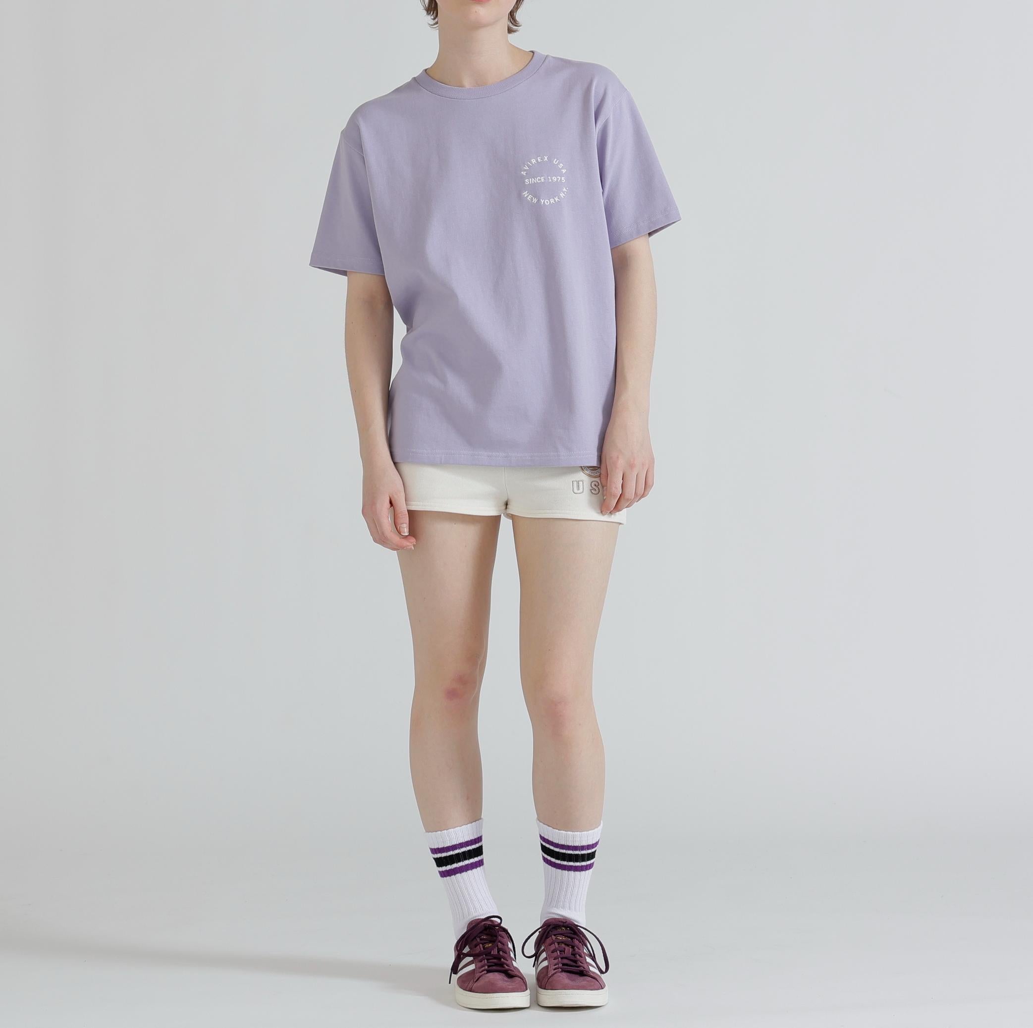 《WOMAN》VARSITY LOGO S/S T-SHIRT ラベンダー7
