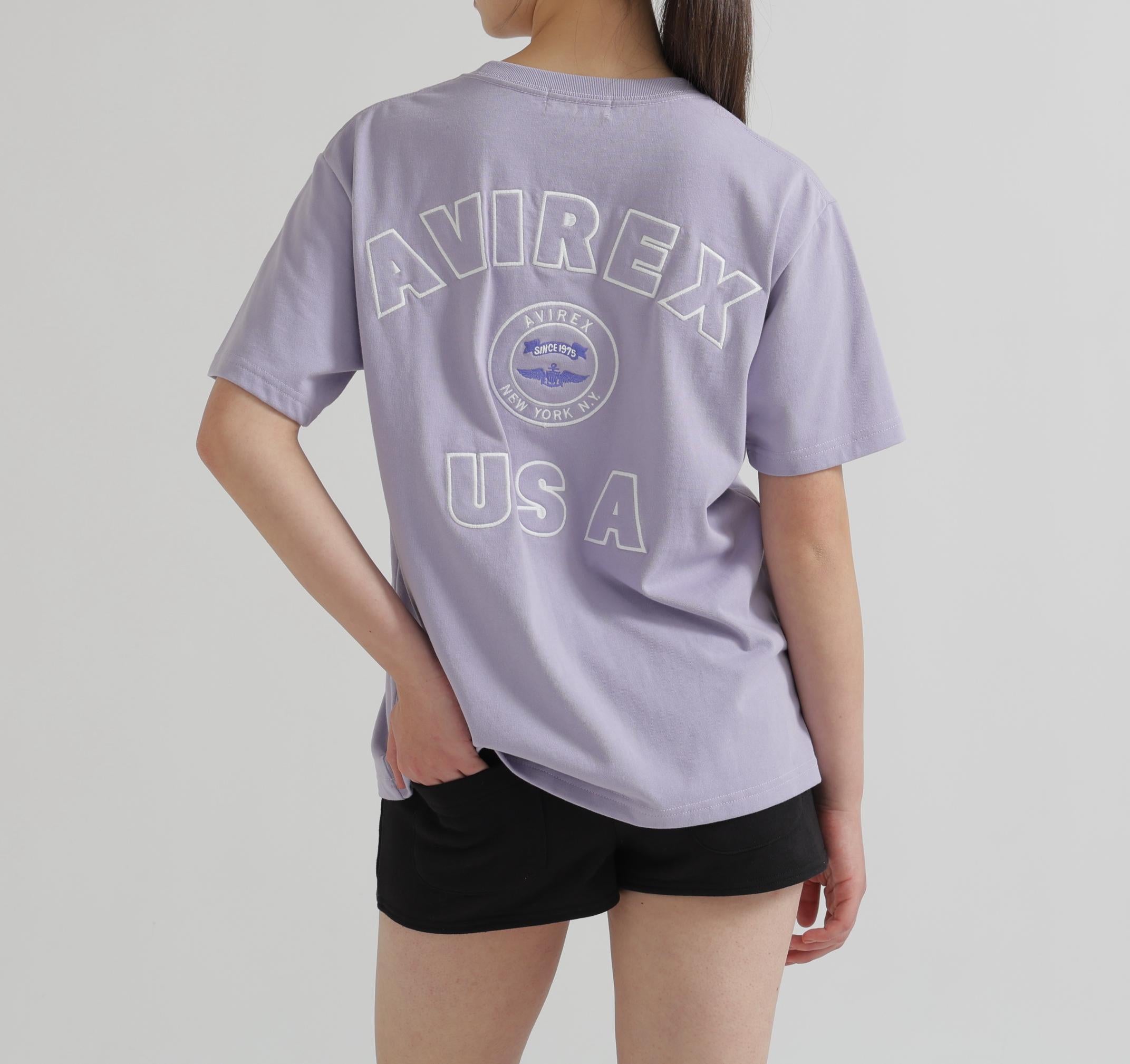 《WOMAN》VARSITY LOGO S/S T-SHIRT ラベンダー7