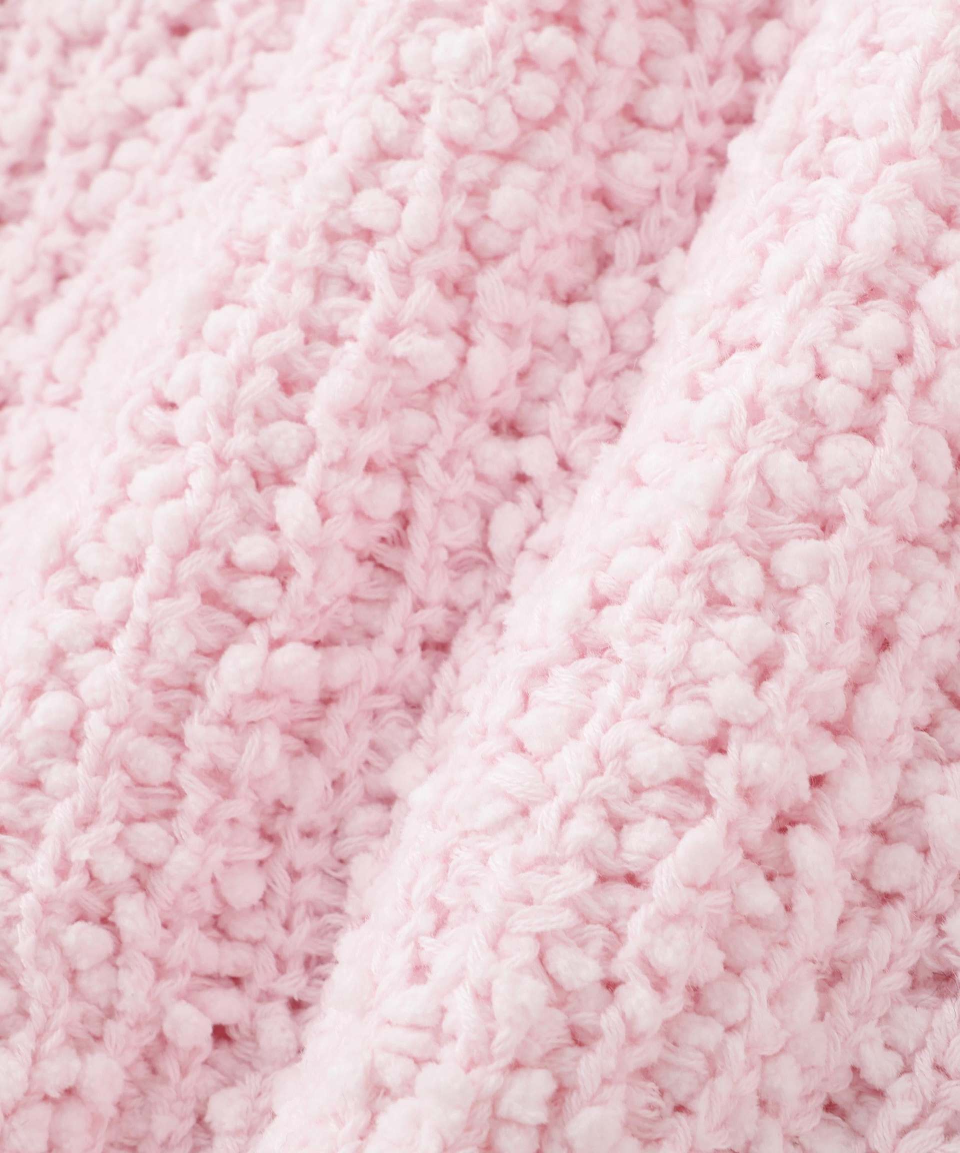 ネップオーバーニット ピンク