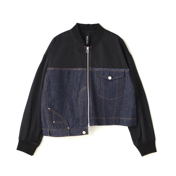 AULA AILA custom denim combination blouson