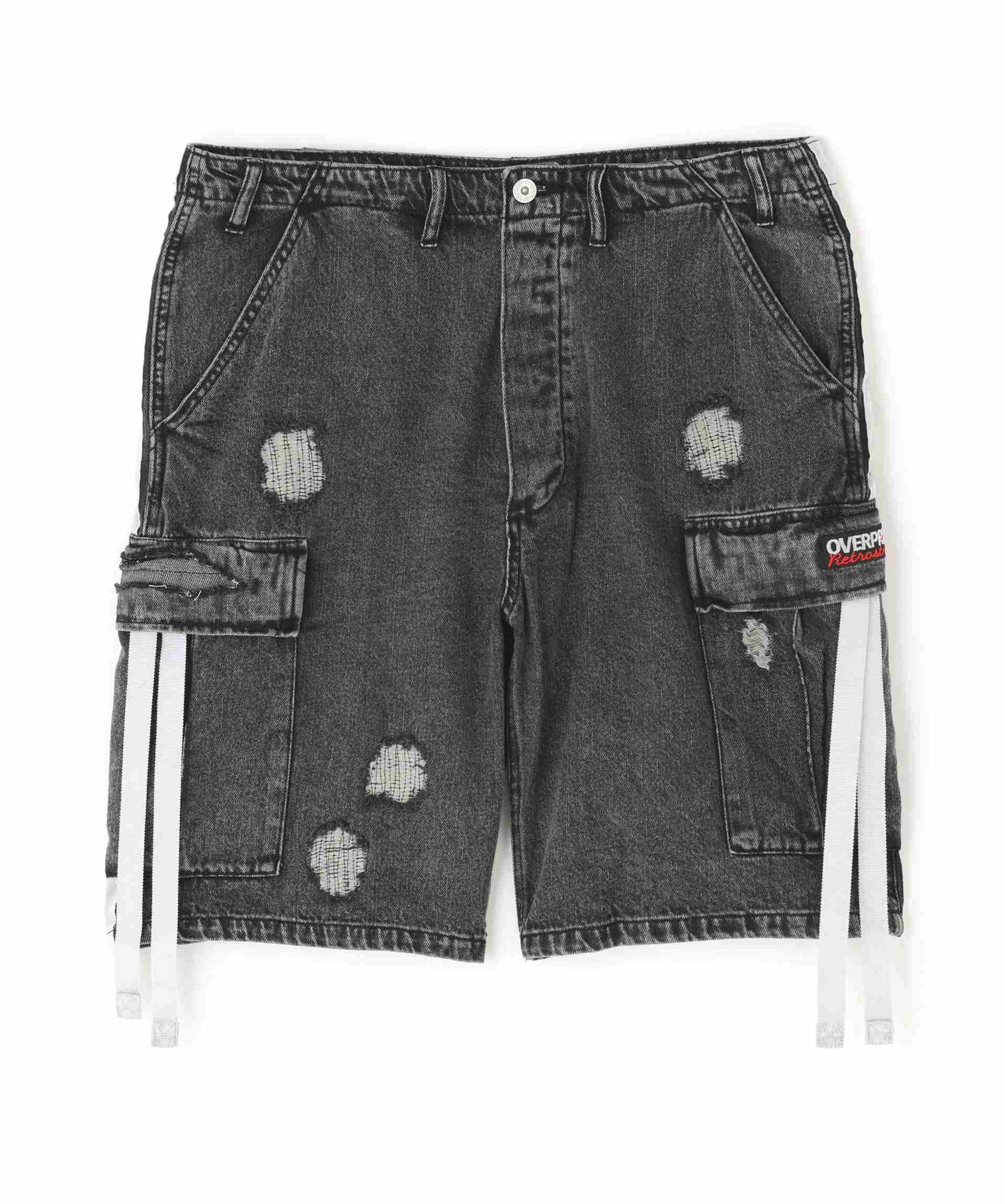 ovepint/オーバープリント/TOU>NIQUET HALF PANTS ブラック