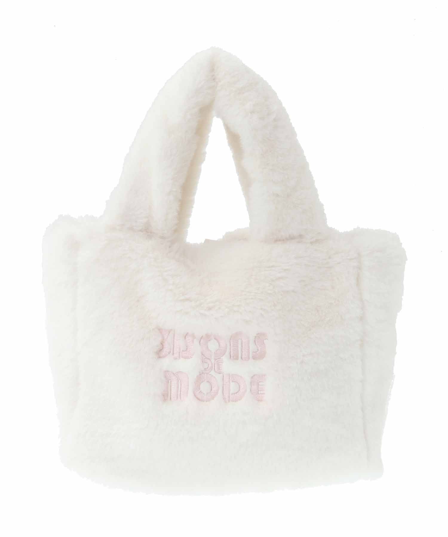 トランテアン ソン ドゥ モード 31 Sons de mode ロゴ刺繍ファートートバッグ （オフホワイト） OFF-WHITE