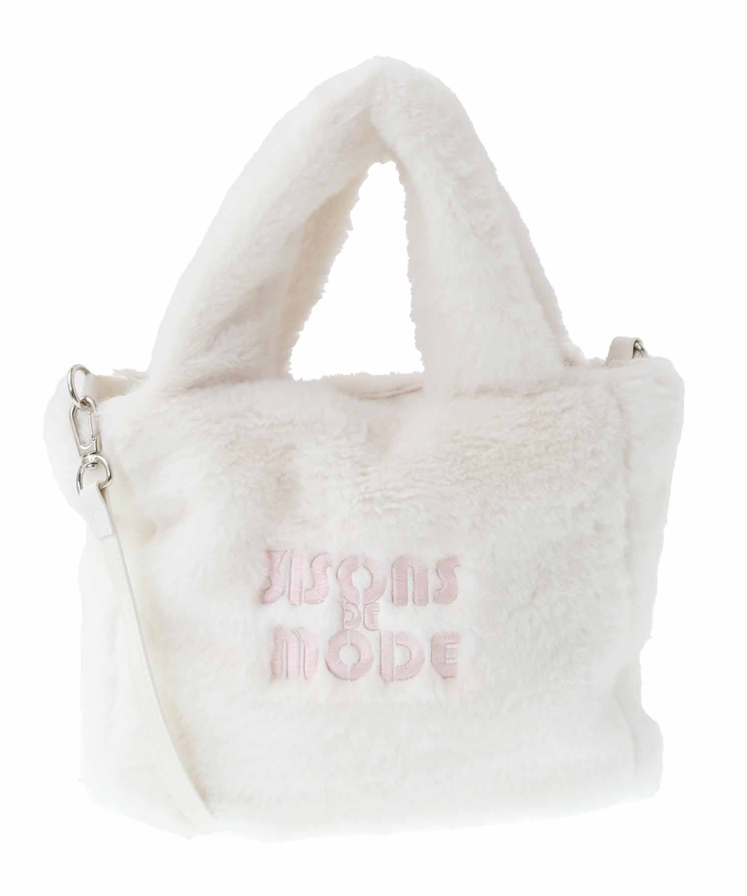 トランテアン ソン ドゥ モード 31 Sons de mode ロゴ刺繍ファートートバッグ （オフホワイト） OFF-WHITE