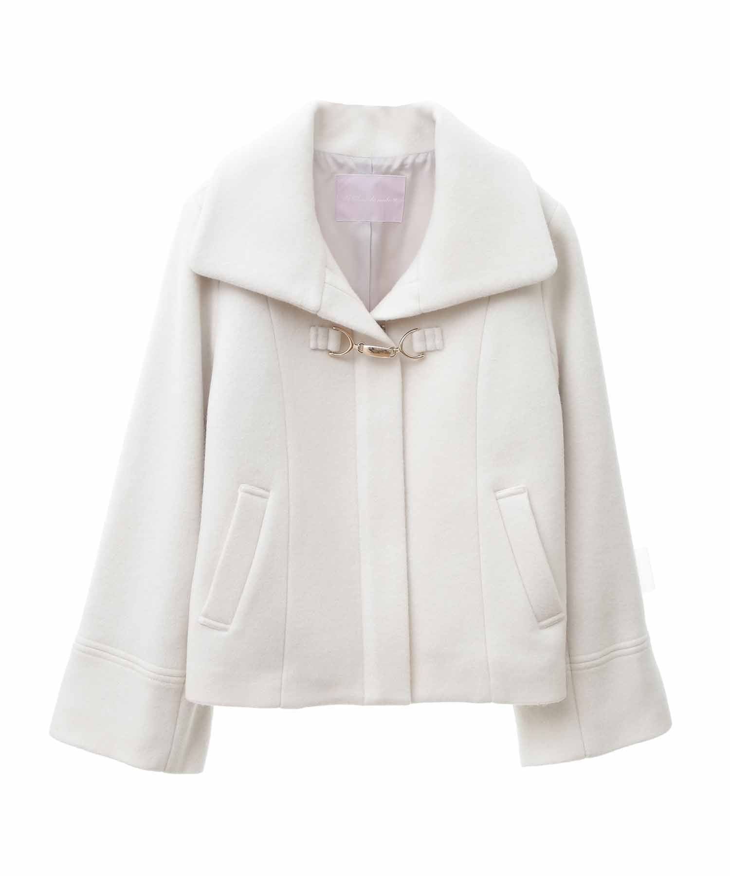 トランテアン ソン ドゥ モード 31 Sons de mode 袖ファー付きショートコート （サックス） サックス