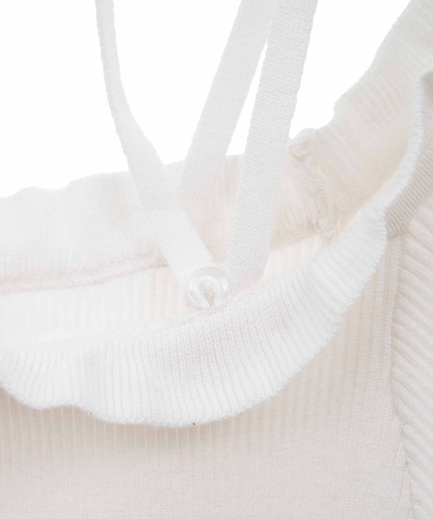 トランテアン ソン ドゥ モード 31 Sons de mode フリルネックチョーカーリブニット （ブラック） BLACK