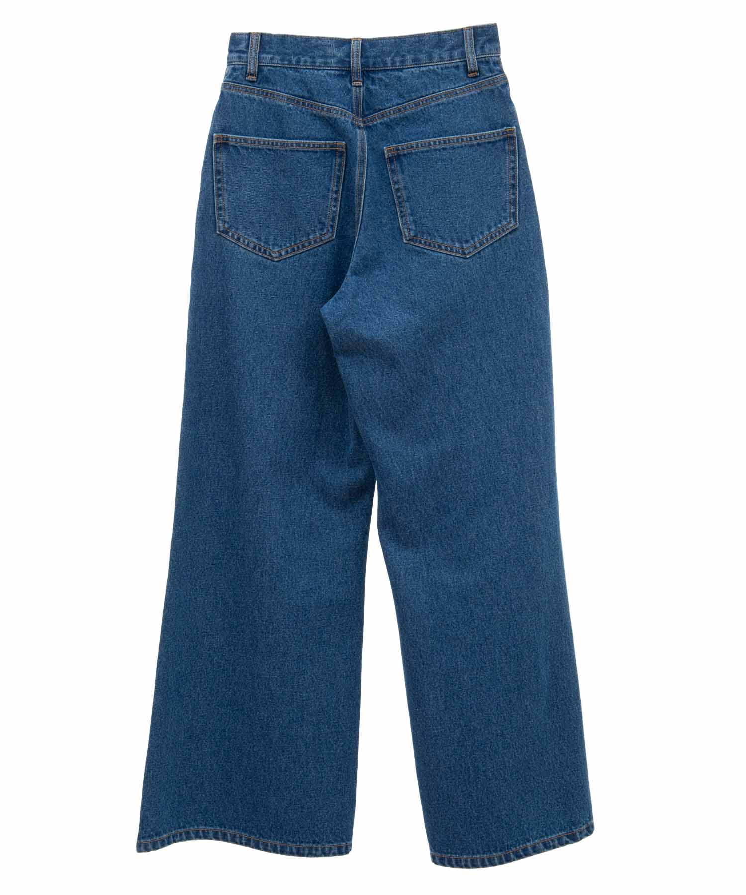 トランテアン ソン ドゥ モード 31 Sons de mode ウエストデザインデニムワイドパンツ （ブルー） BLUE