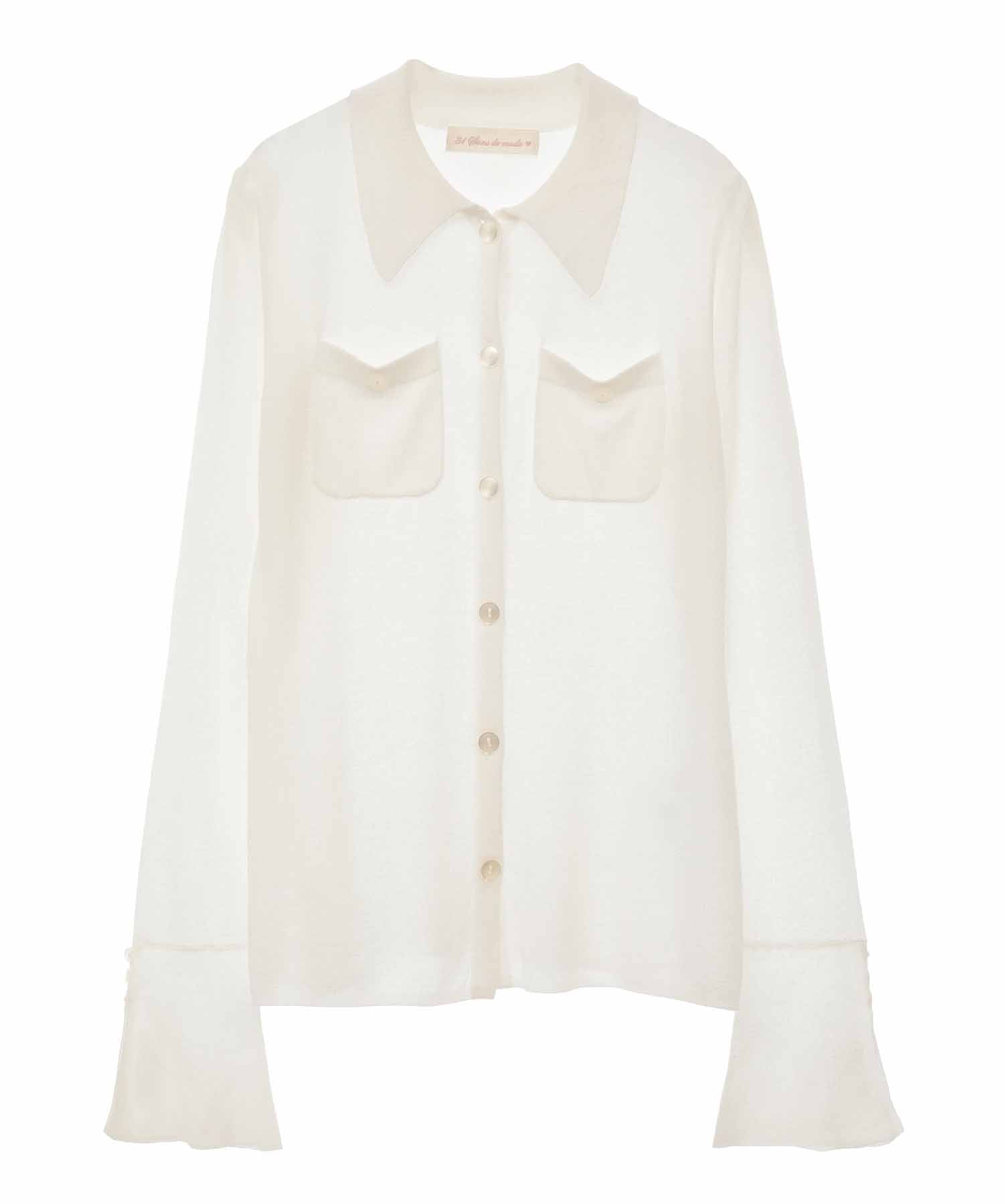 トランテアン ソン ドゥ モード 31 Sons de mode シアーポロニット （オフホワイト） OFF-WHITE