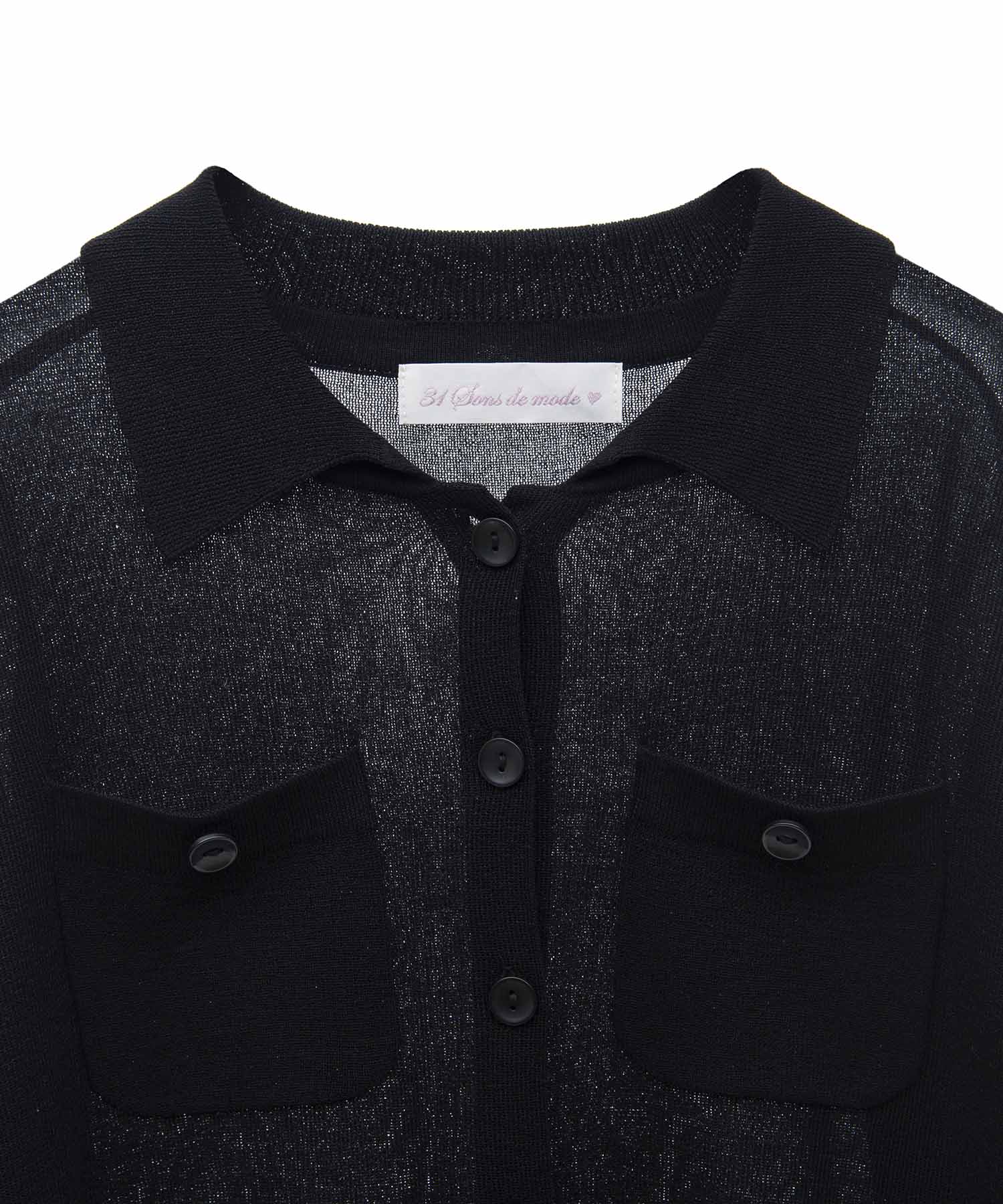 トランテアン ソン ドゥ モード 31 Sons de mode シアーポロニット （オフホワイト） OFF-WHITE