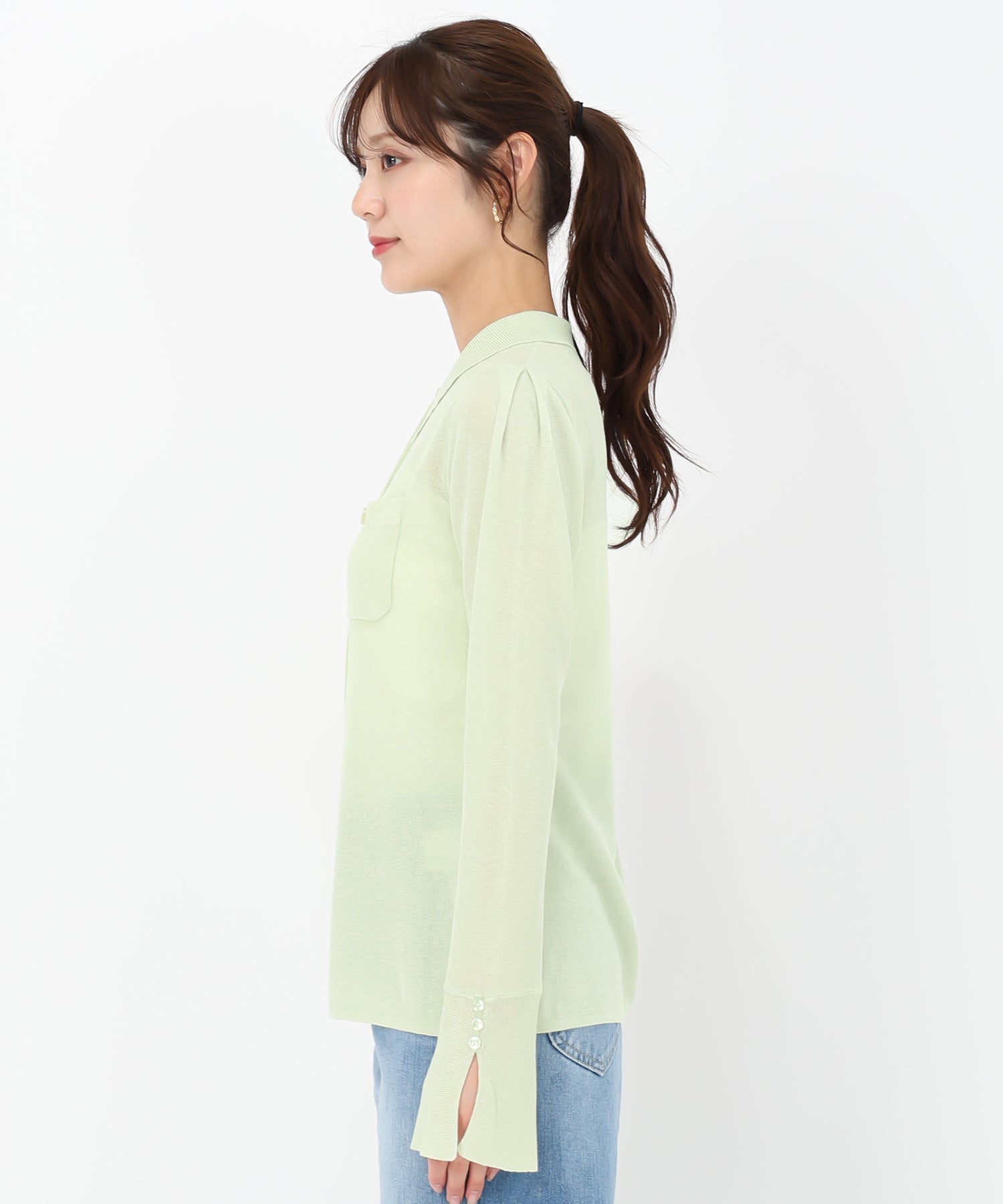 トランテアン ソン ドゥ モード 31 Sons de mode シアーポロニット （オフホワイト） OFF-WHITE