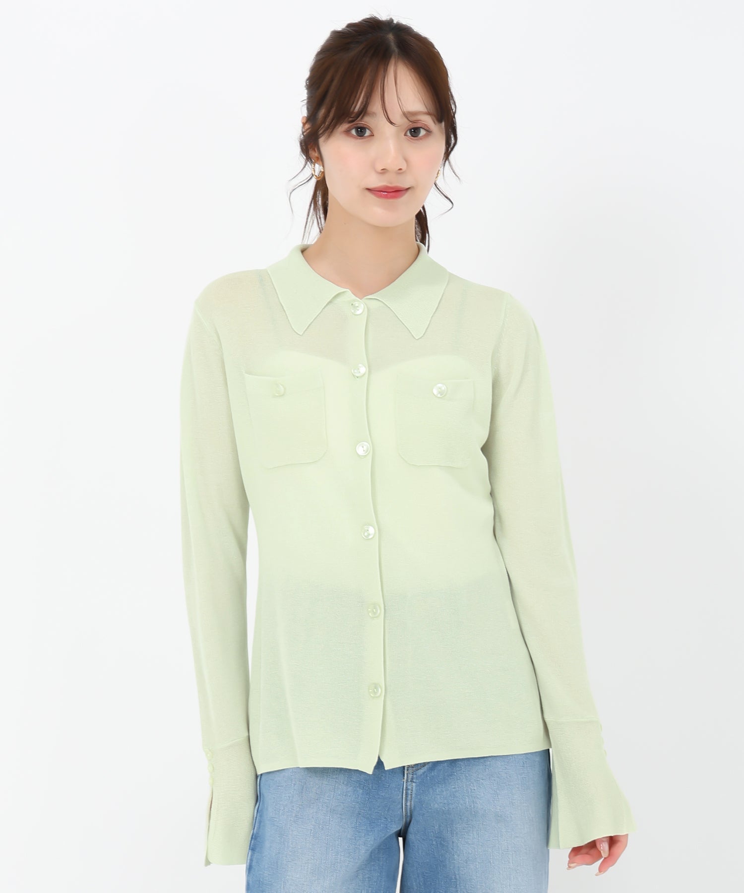 トランテアン ソン ドゥ モード 31 Sons de mode シアーポロニット （オフホワイト） OFF-WHITE