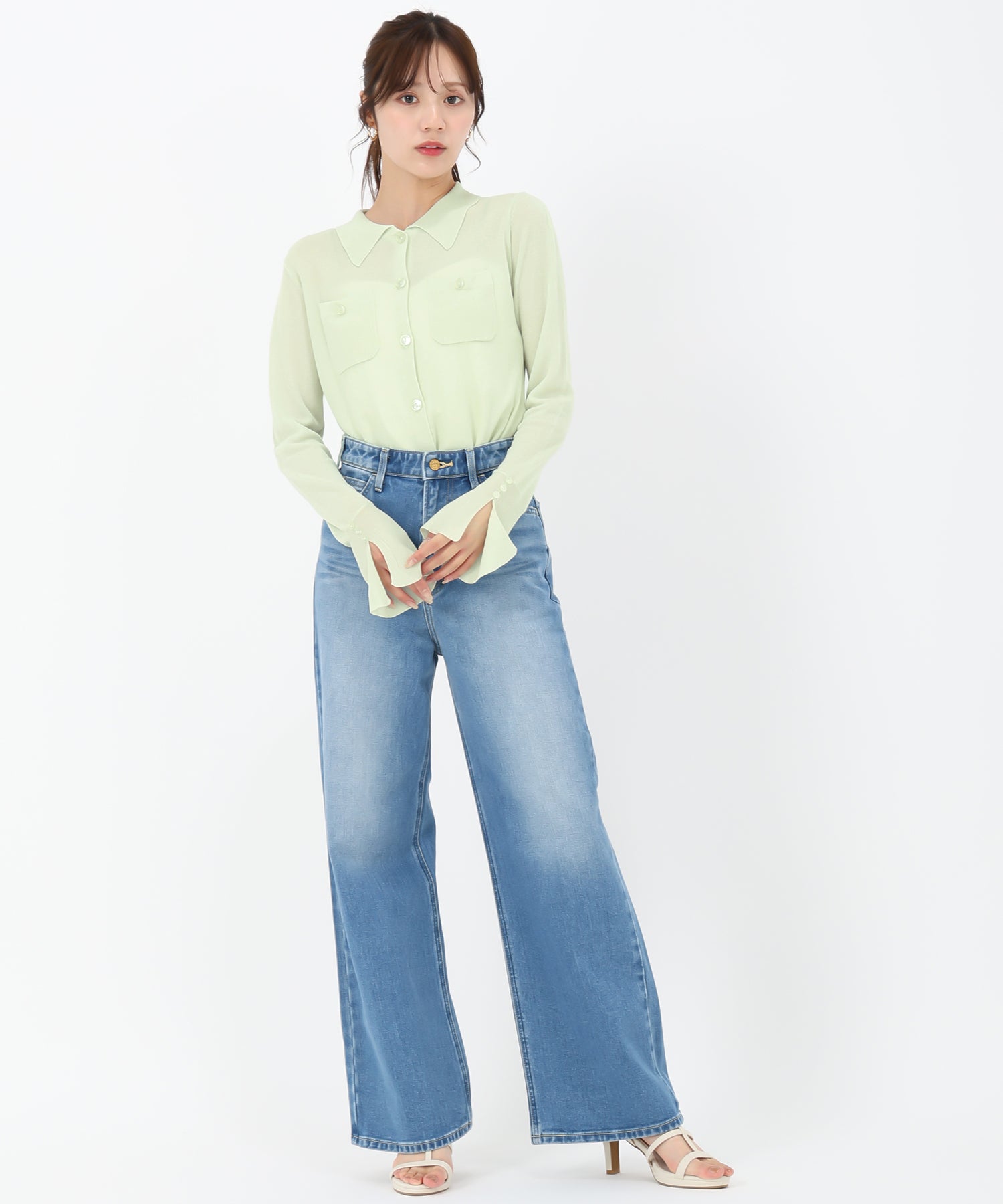 トランテアン ソン ドゥ モード 31 Sons de mode シアーポロニット （オフホワイト） OFF-WHITE