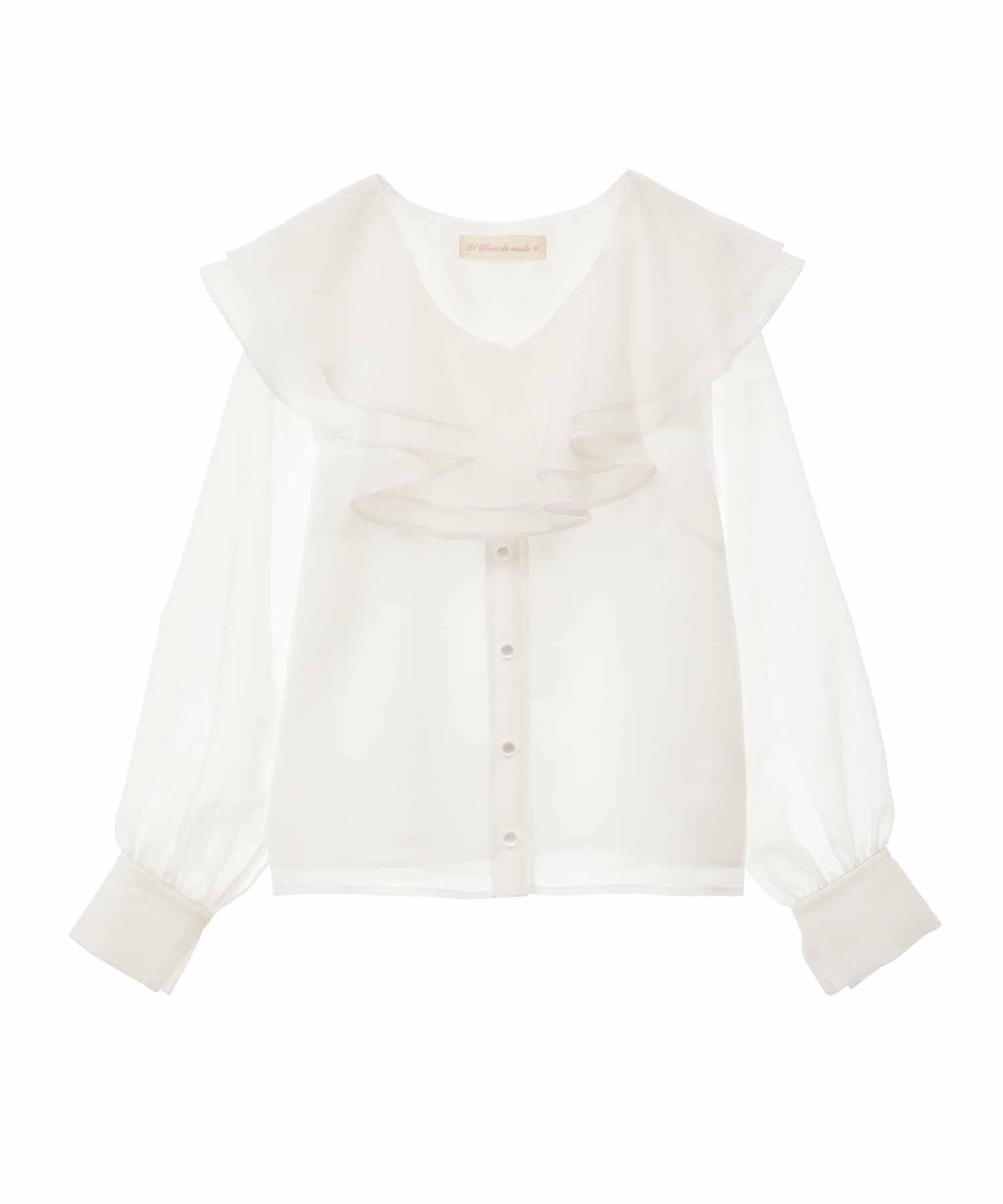 31 Sons de mode 31 Sons de mode Sheer Ruffle Blouse