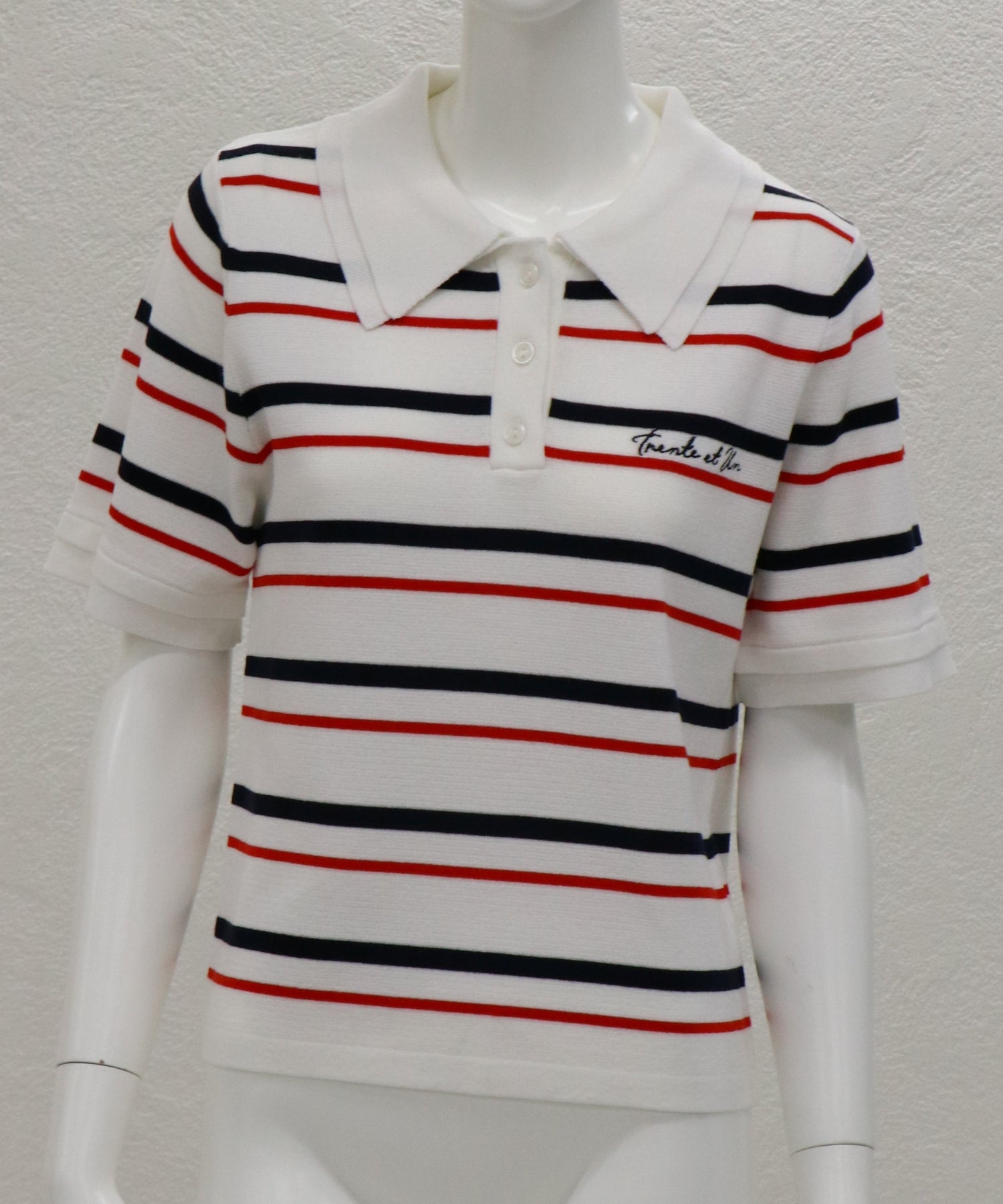 トランテアン ソン ドゥ モード 31 Sons de mode 2025春夏新作 レイヤードポロニット （OFF-WHITE） OFF-WHITE