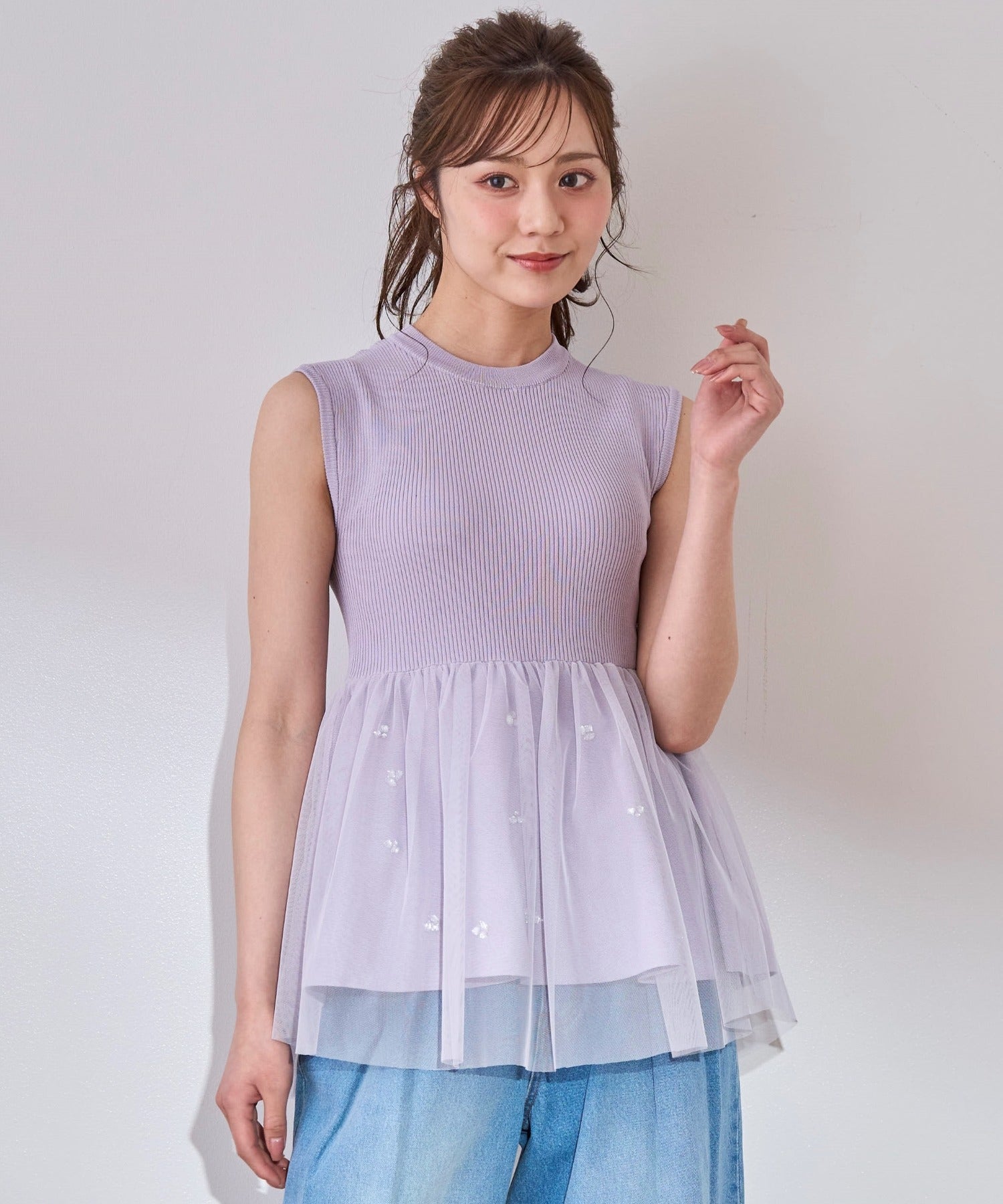 ぴすこ☆31 Sons de mode☆ビジュー☆ダウン☆ネイビー☆ 31 Sons de mode | FASBEE
