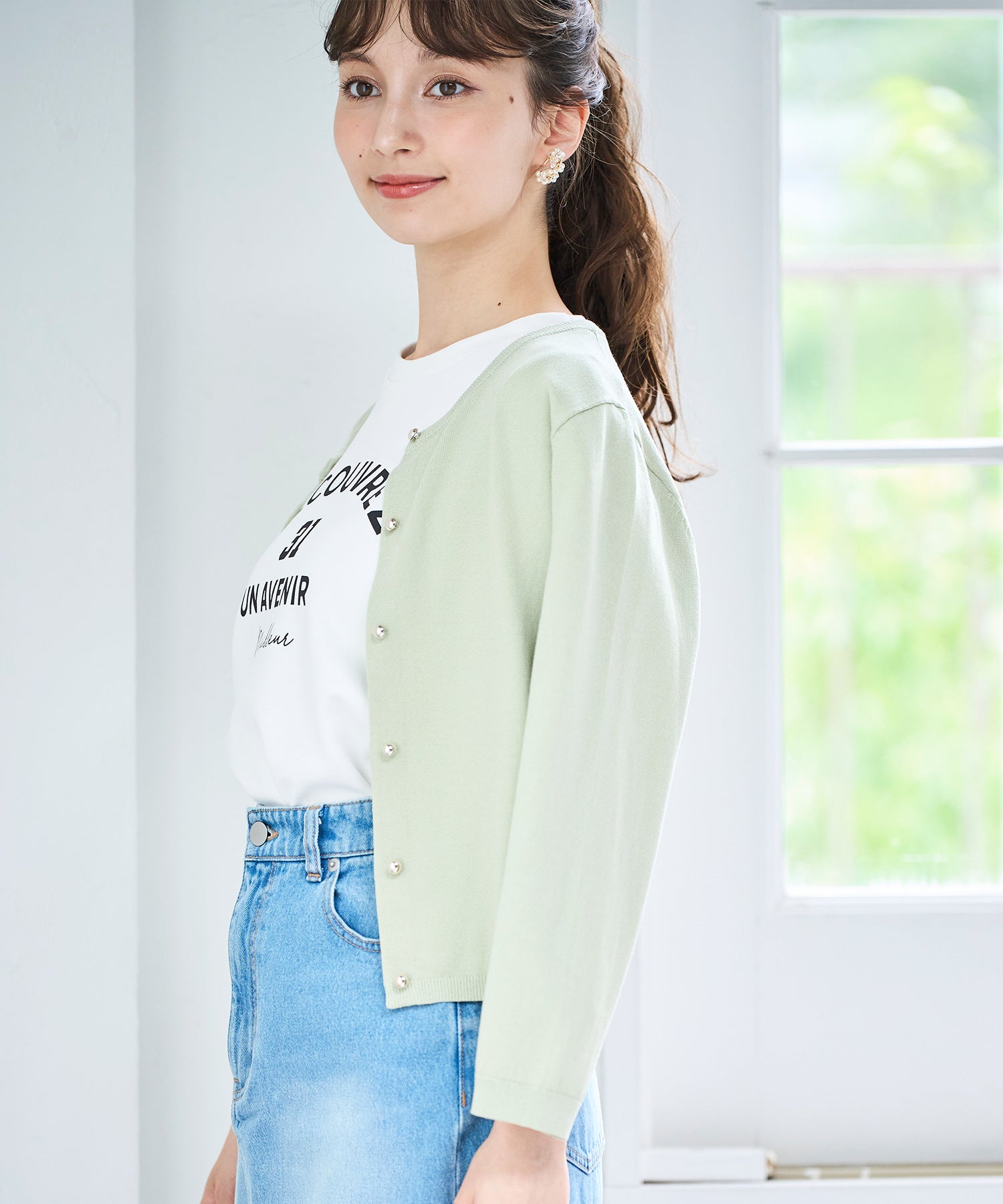 トランテアン ソン ドゥ モード 31 Sons de mode 2025春夏新作 ロゴプリントTシャツ （WHITE） WHITE