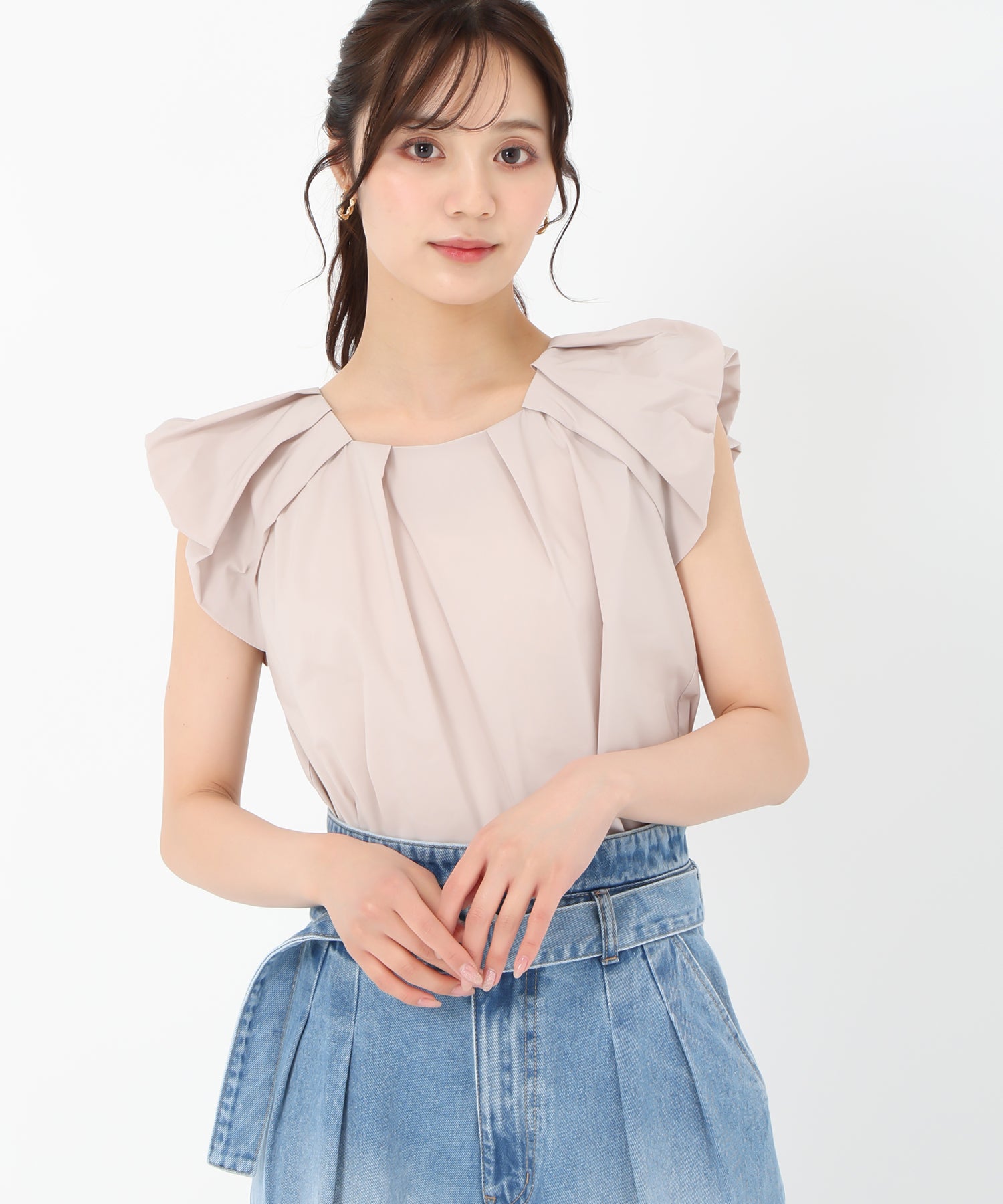 トランテアン ソン ドゥ モード 31 Sons de mode 2025春夏新作 バルーン袖ブラウス （PINK） PINK