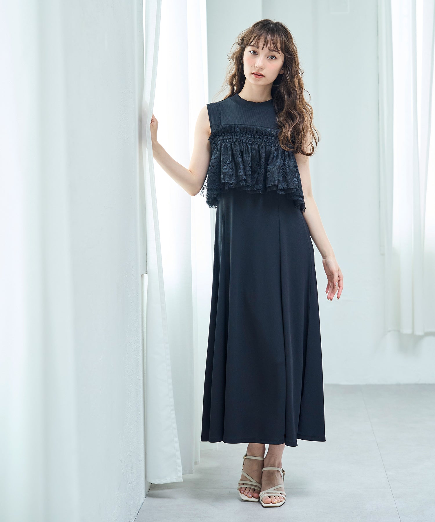 トランテアン ソン ドゥ モード 31 Sons de mode 2025春夏新作 レースビスチェセットカットワンピース （BLACK） BLACK