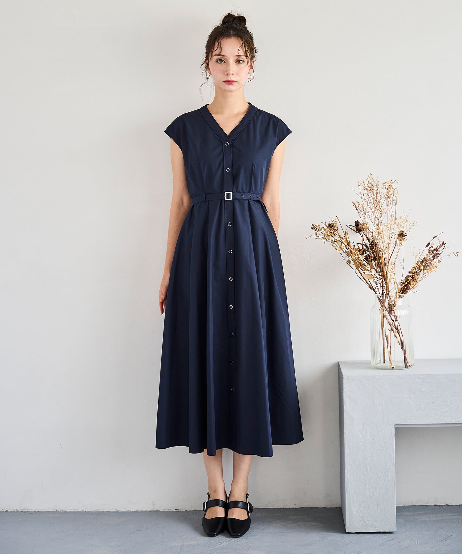 トランテアン ソン ドゥ モード 31 Sons de mode 2025春夏新作 パイピングワンピース （NAVY） NAVY