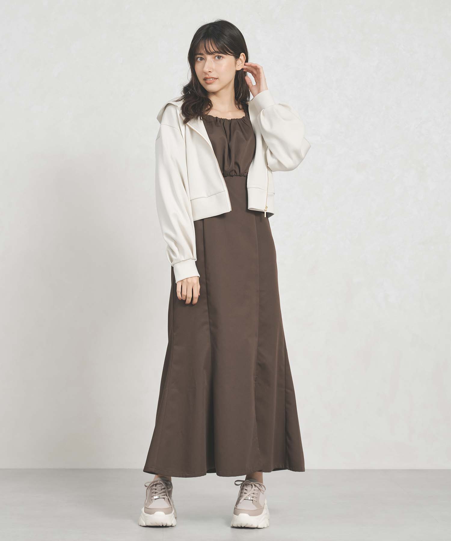 トランテアン ソン ドゥ モード 31 Sons de mode WEB限定 2wayオフショルバックリボンワンピース TT557401 （BROWN） BROWN