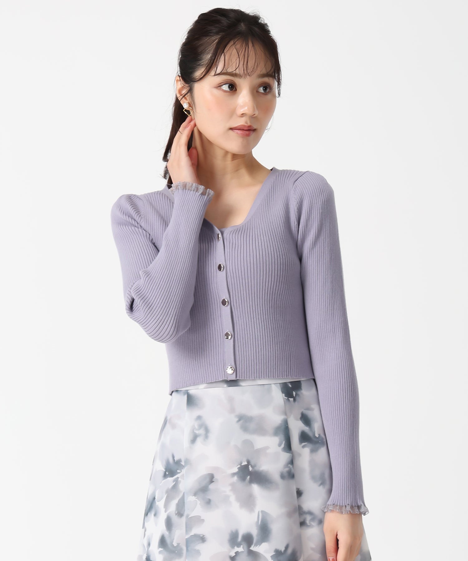 トランテアン ソン ドゥ モード 31 Sons de mode 2025秋冬新作 アンサンブルニット TT538405 （BLUE） BLUE