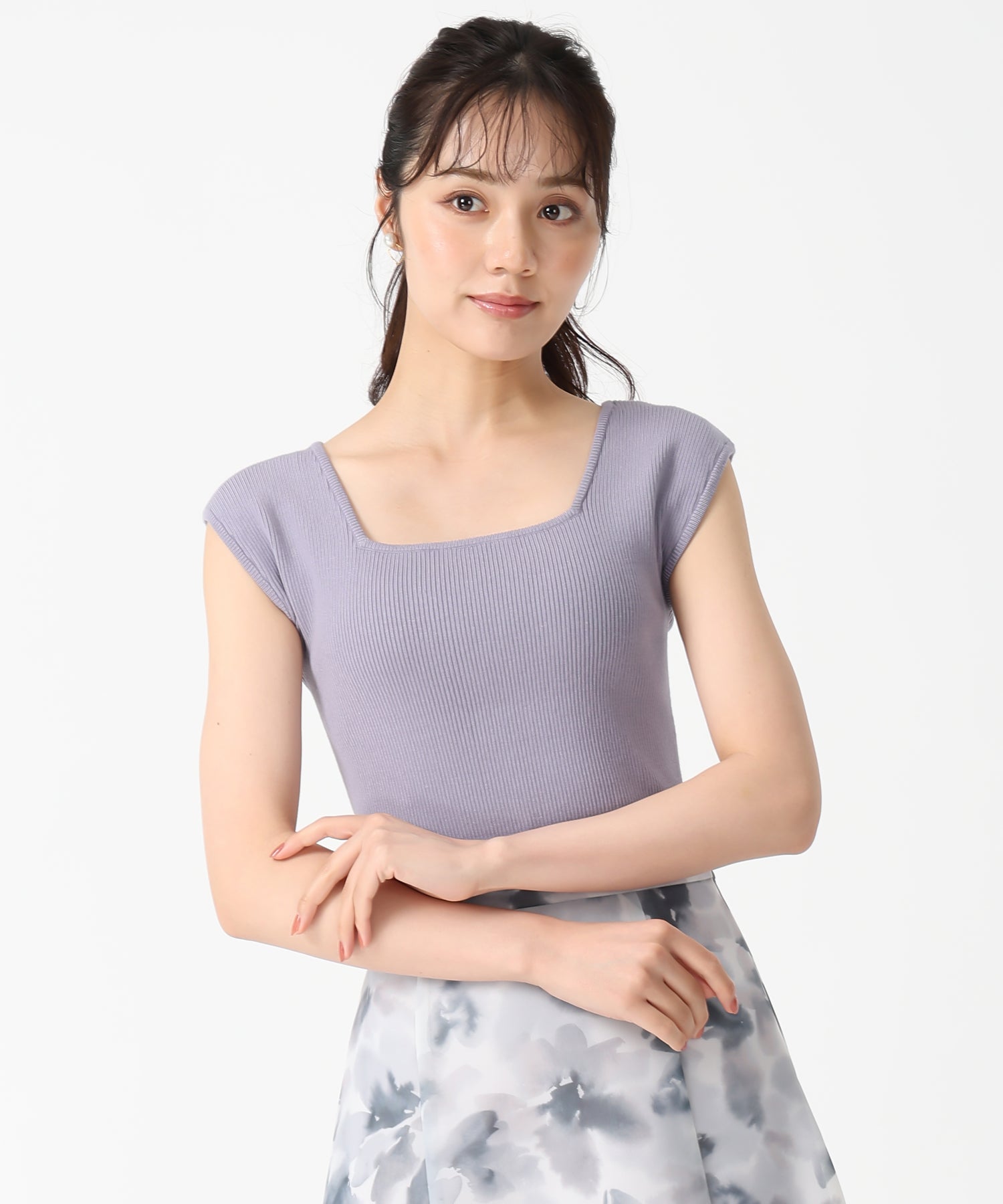 トランテアン ソン ドゥ モード 31 Sons de mode 2025秋冬新作 アンサンブルニット TT538405 （BLUE） BLUE