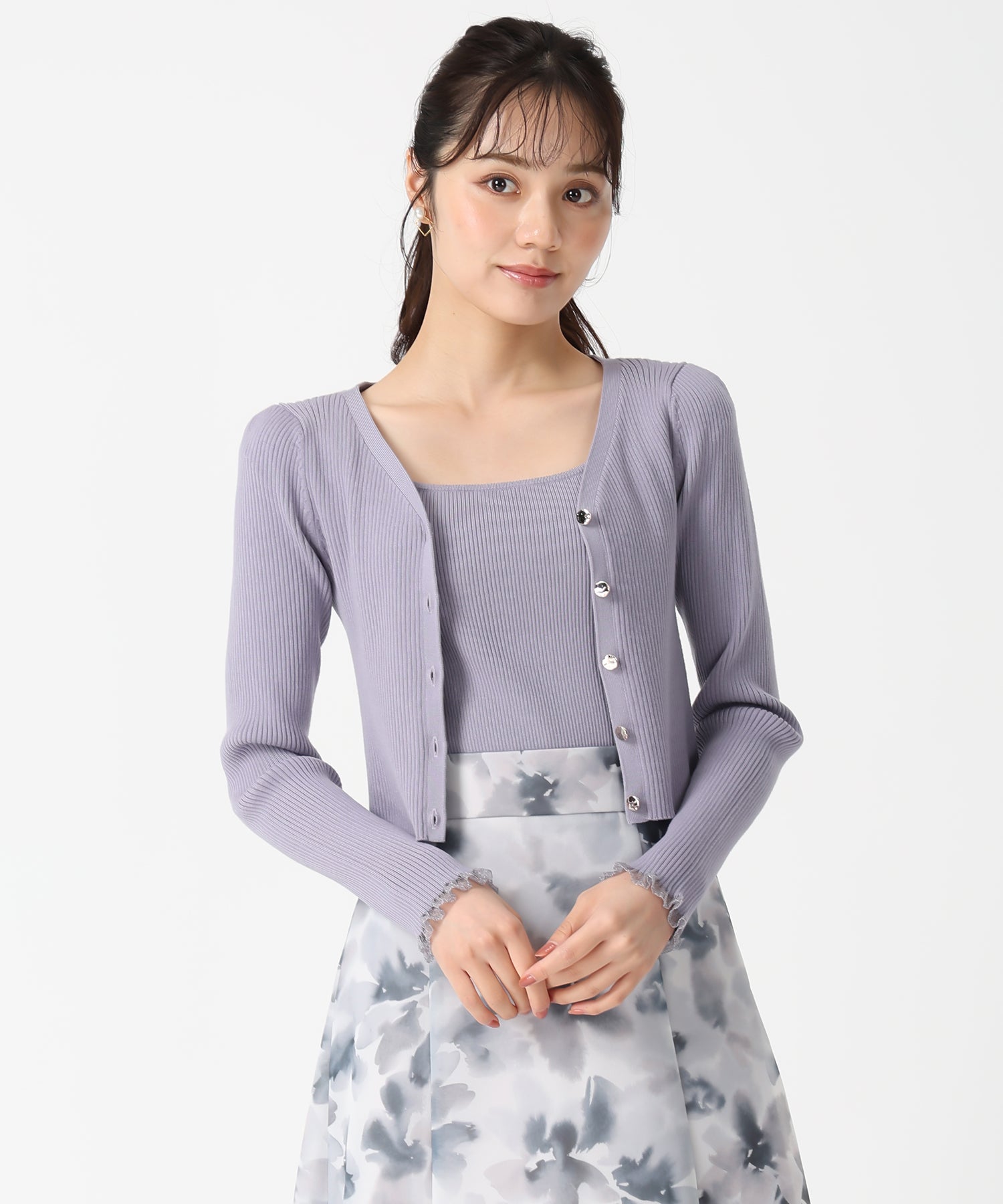 トランテアン ソン ドゥ モード 31 Sons de mode 2025秋冬新作 アンサンブルニット TT538405 （BLUE） BLUE