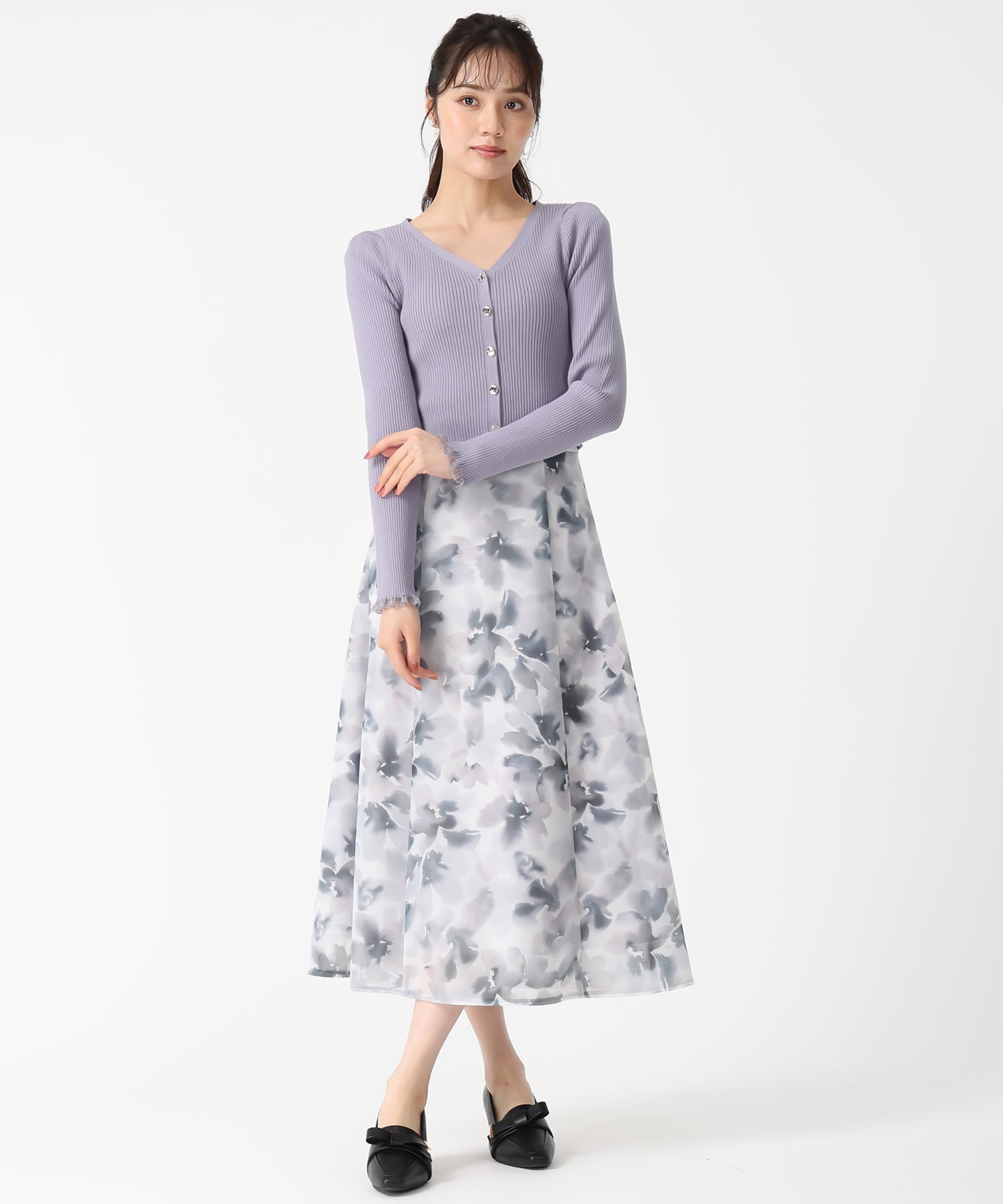 トランテアン ソン ドゥ モード 31 Sons de mode 2025秋冬新作 アンサンブルニット TT538405 （BLUE） BLUE