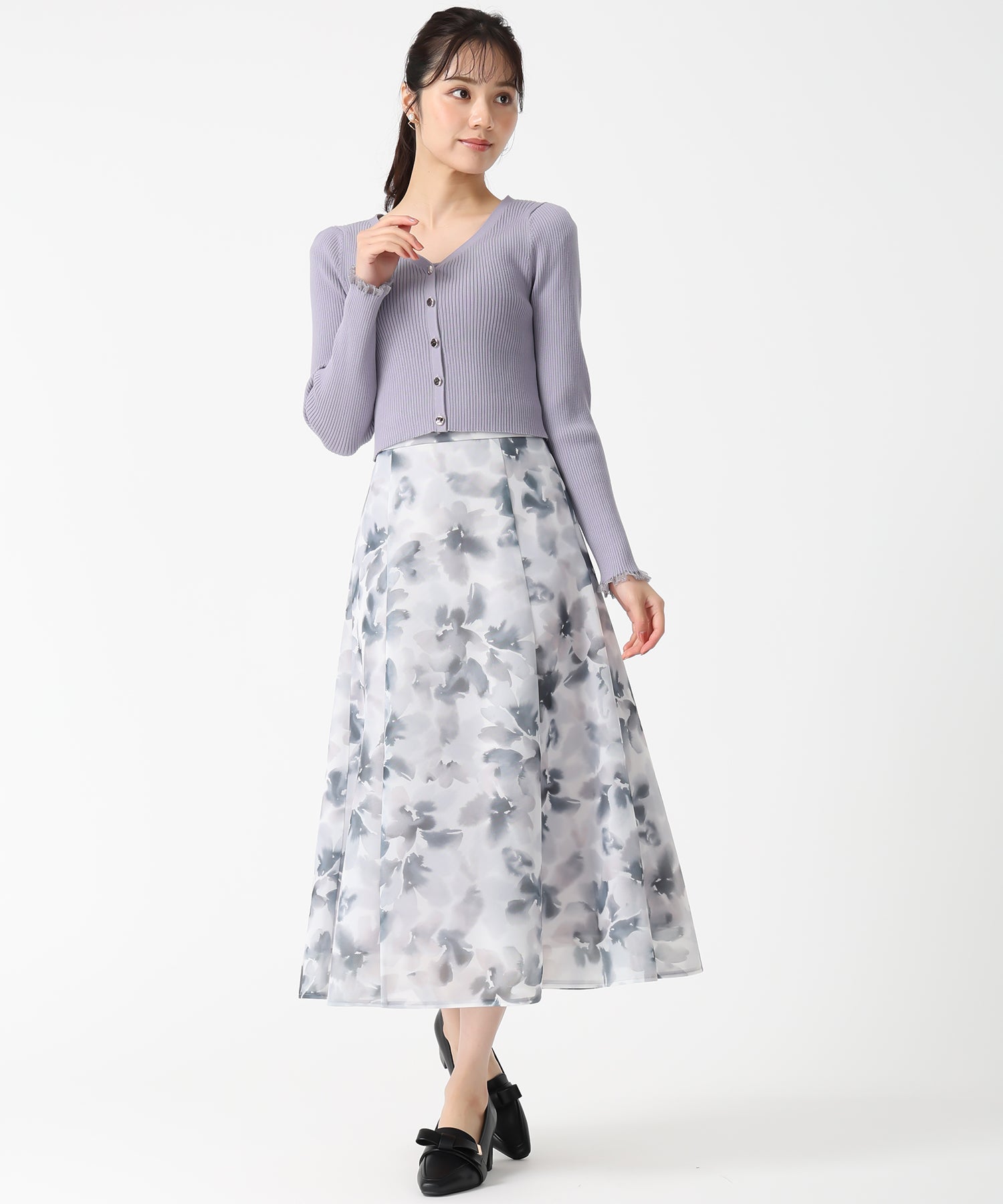 トランテアン ソン ドゥ モード 31 Sons de mode 2025秋冬新作 アンサンブルニット TT538405 （BLUE） BLUE