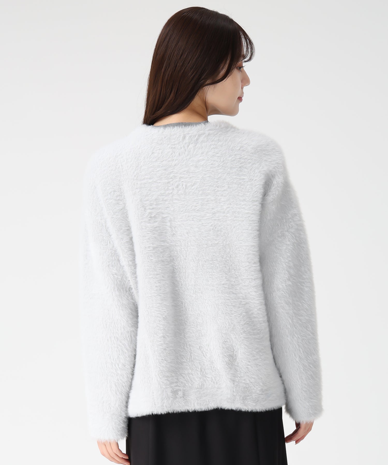 トランテアン ソン ドゥ モード 31 Sons de mode 2025秋冬新作 シャギーコーディガン TT538503 （GREY） GREY