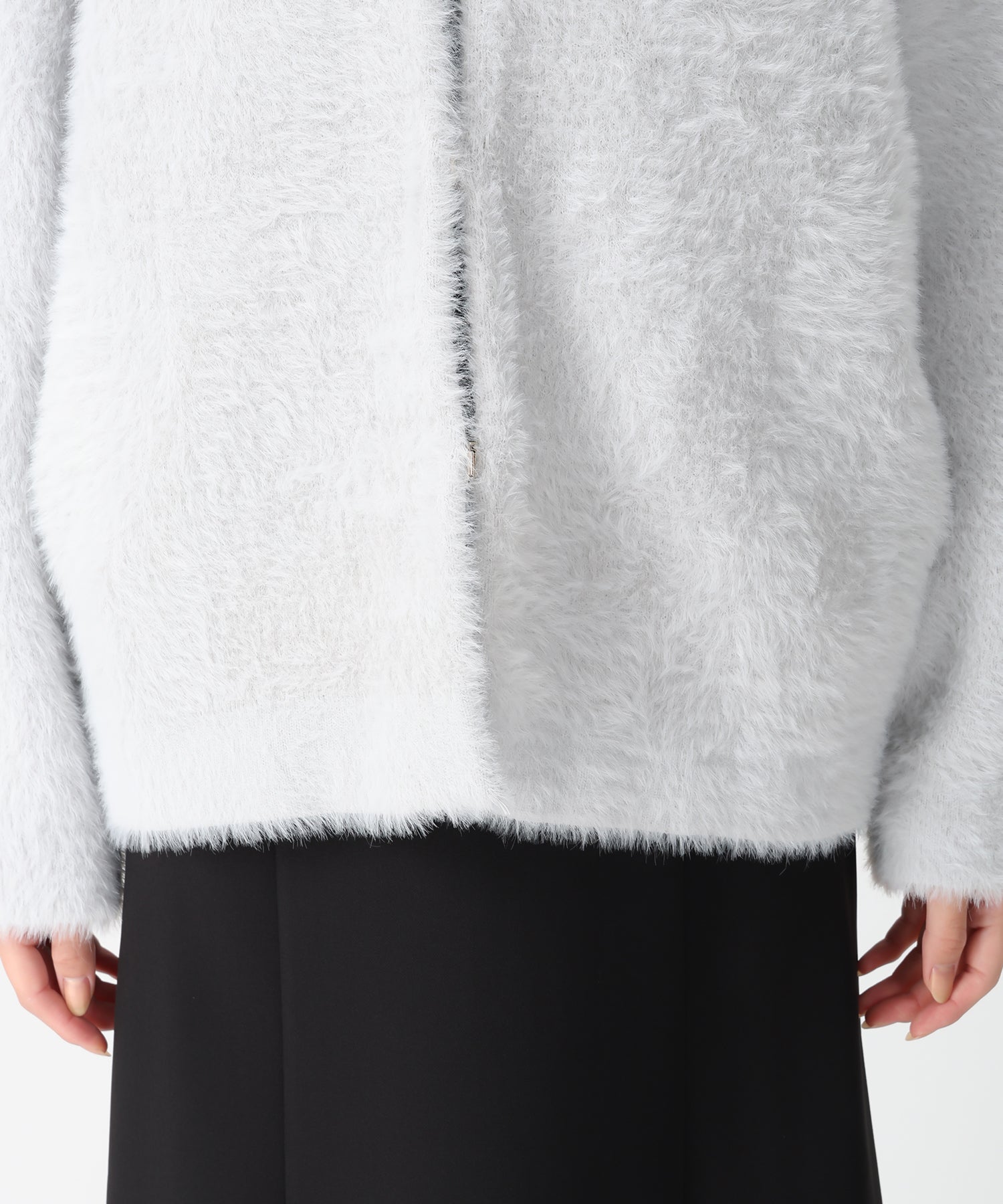 トランテアン ソン ドゥ モード 31 Sons de mode 2025秋冬新作 シャギーコーディガン TT538503 （GREY） GREY