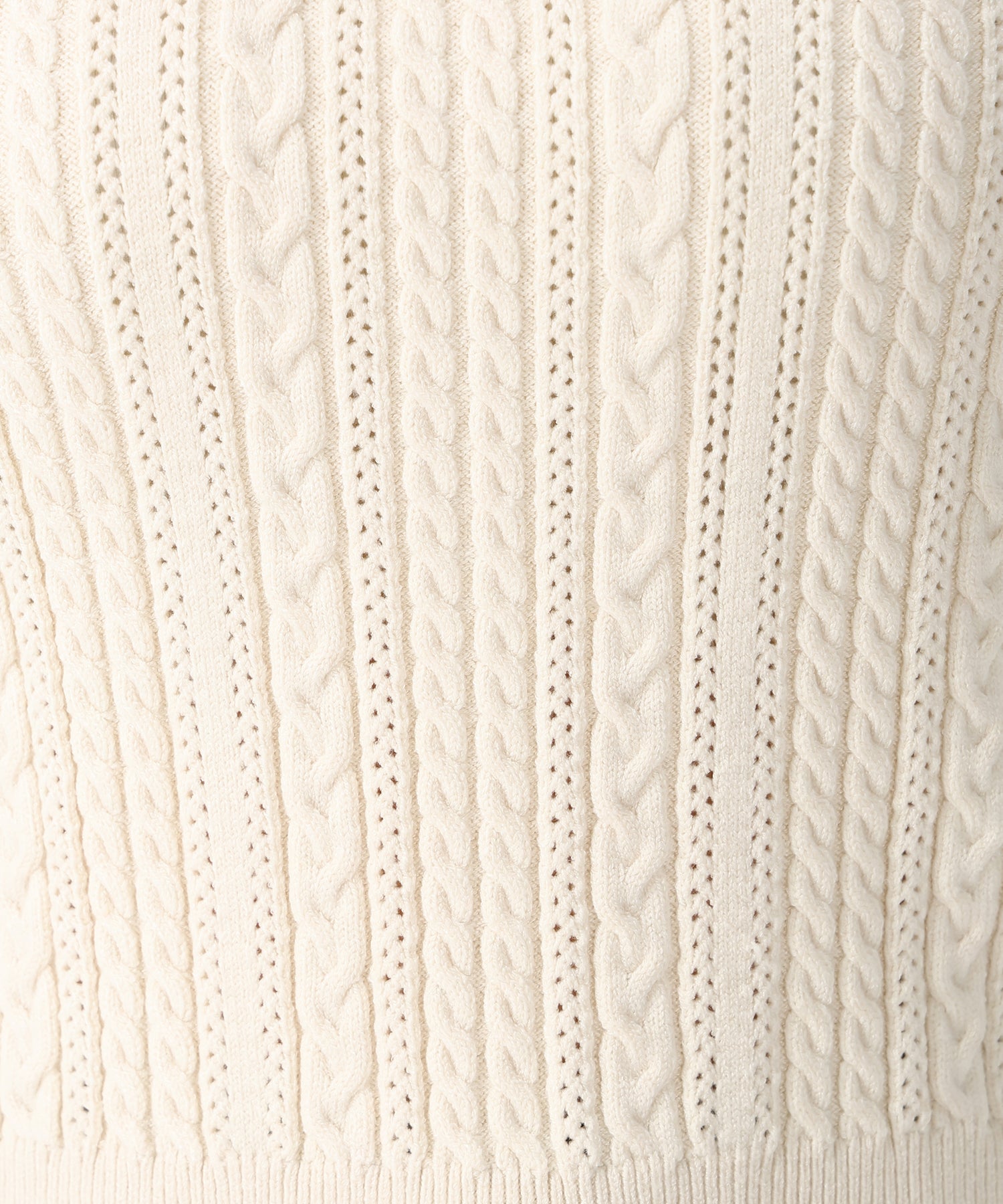 トランテアン ソン ドゥ モード 31 Sons de mode 2032秋冬新作 ケーブルポロニット TT538312 （IVORY） IVORY