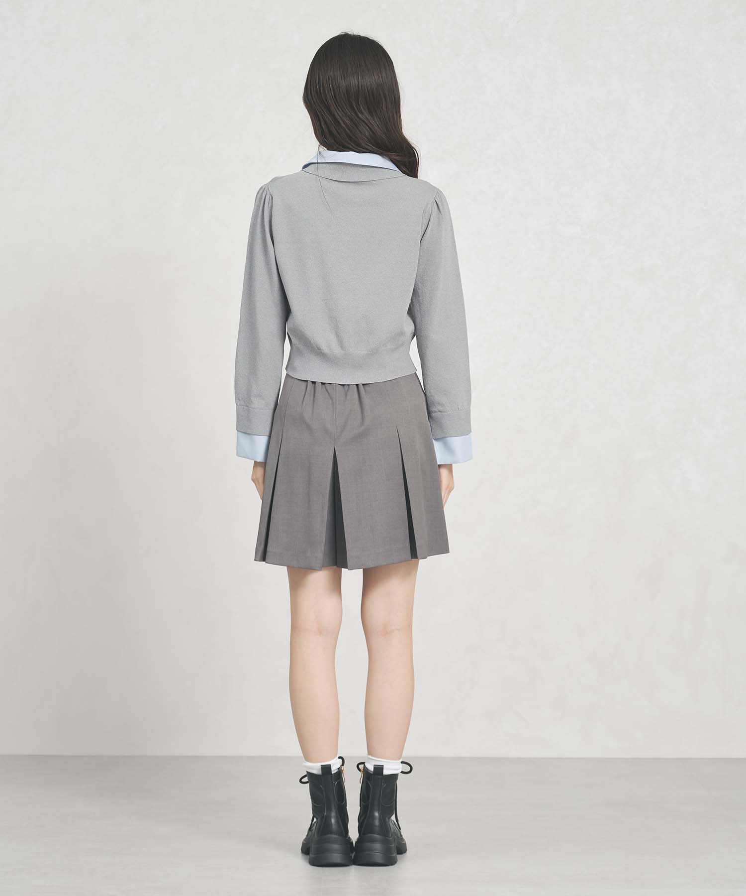 トランテアン ソン ドゥ モード 31 Sons de mode WEB限定 レイヤード衿付きニット TT558301 （GREY） GREY